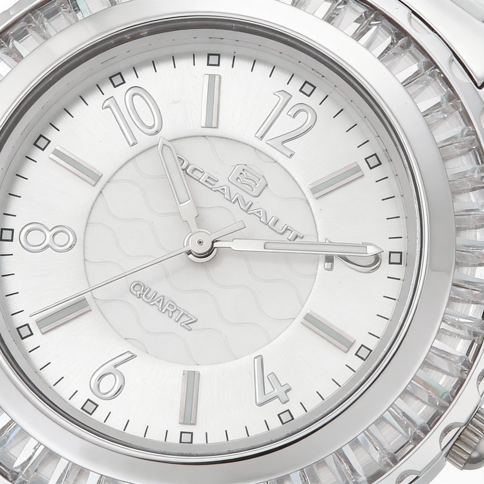 Reloj Oceanaut para mujer con movimiento de cuarzo, esfera plateada, bisel de cristal, resistente al agua hasta 30 m, cristal mineral., Photo 3