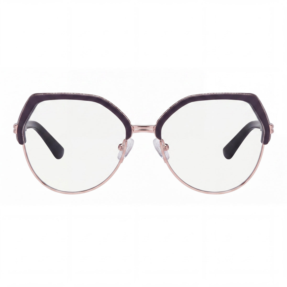 GUESS Casual Women's Eyeglasses, Grey Plastic Frame, Geometric Full Rim Style, Lens 54mm, Bridge 16mm, Temple 135mm, Photo 2