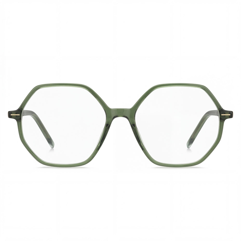 Gafas cuadradas Hugo Boss Boss 1528 verdes para mujer, magnesio 54mm