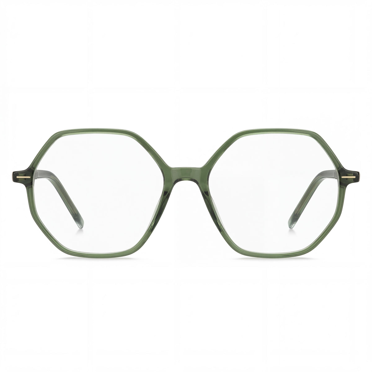Hugo Boss Boss 1528 Green Square Eyeglasses for Women, Magnesium 54mm, Photo 2