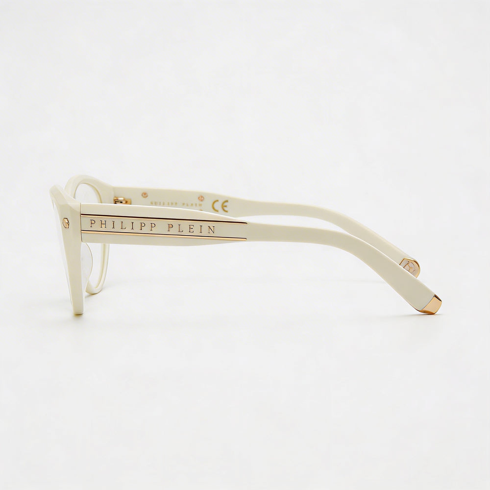 Gafas Philipp Plein Classic para mujer de acetato amarillo claro dorado de 54 mm