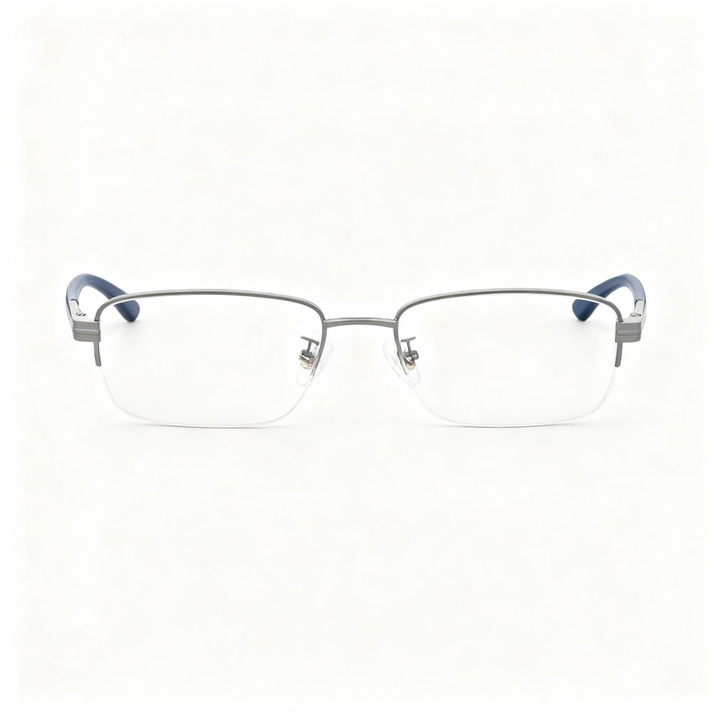 ELASTA E 3127 Men's Metal Frame Polarized Eyeglasses Dark Grey 53-145-19