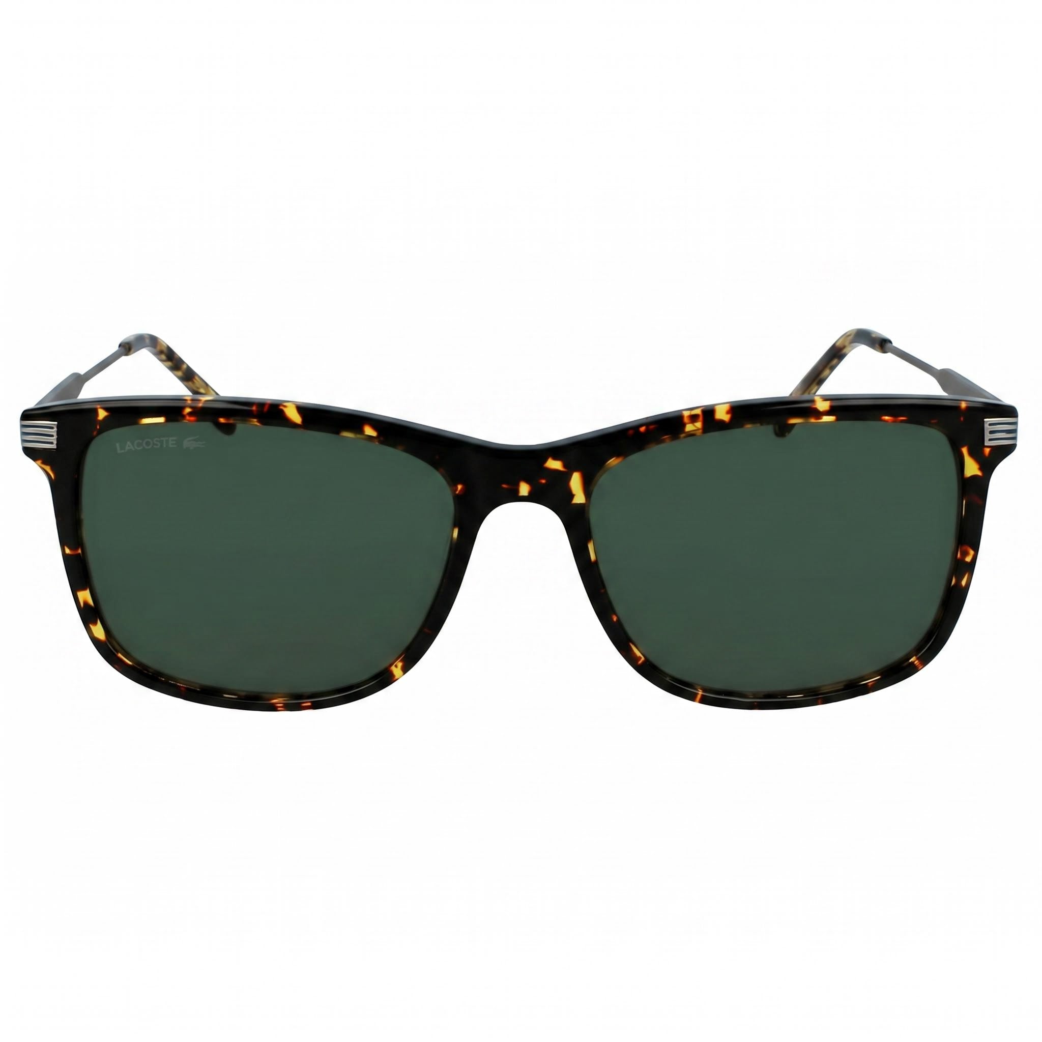 Gafas de sol unisex Lacoste Classic rectangulares con montura de plástico color Habana oscuro y protección UV de 56 mm, Photo 2