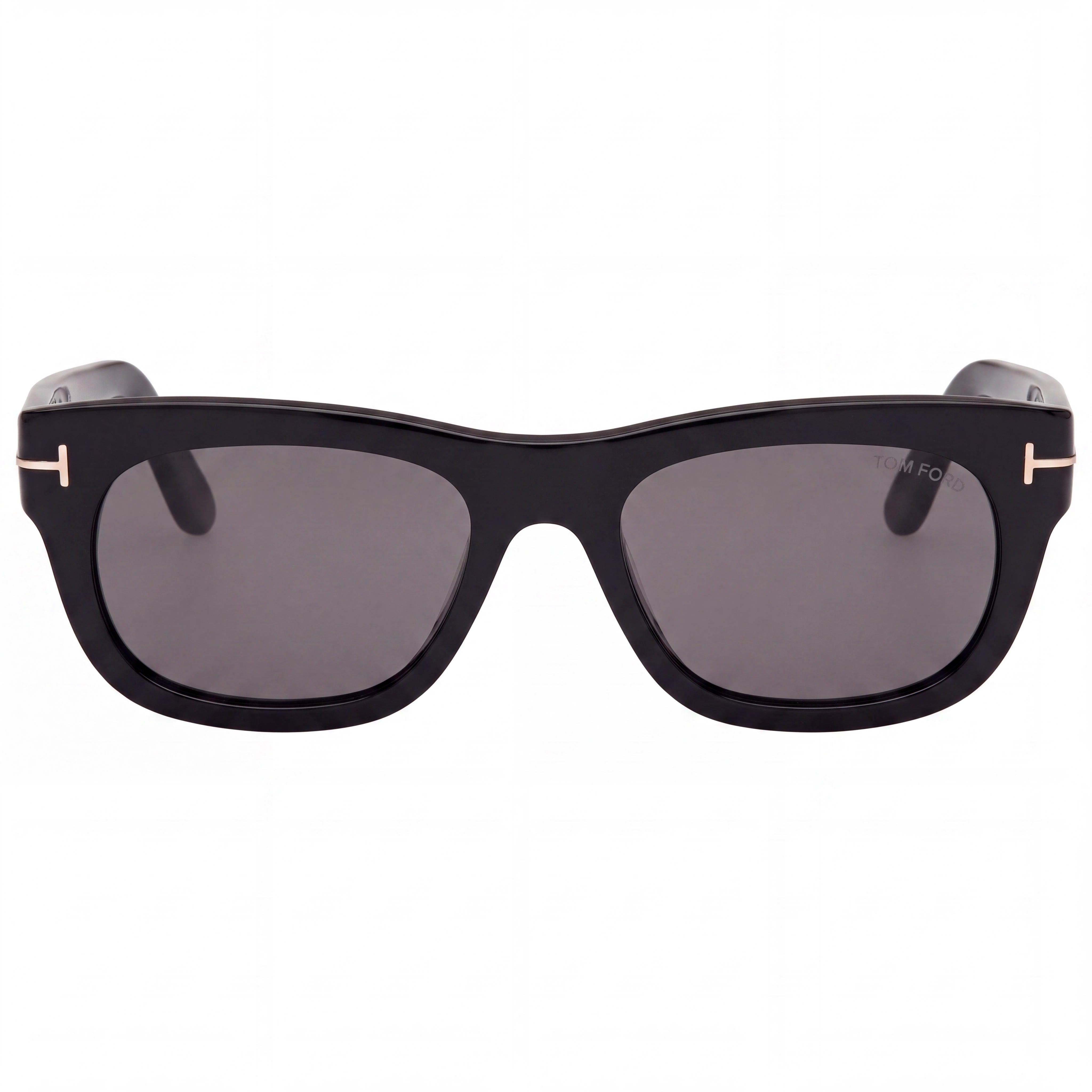 Tom Ford Marshall FT1334 Men's Rectangular Black Acetate Non-Polarized Smoke 100% UV Protection 54mm, Photo 2