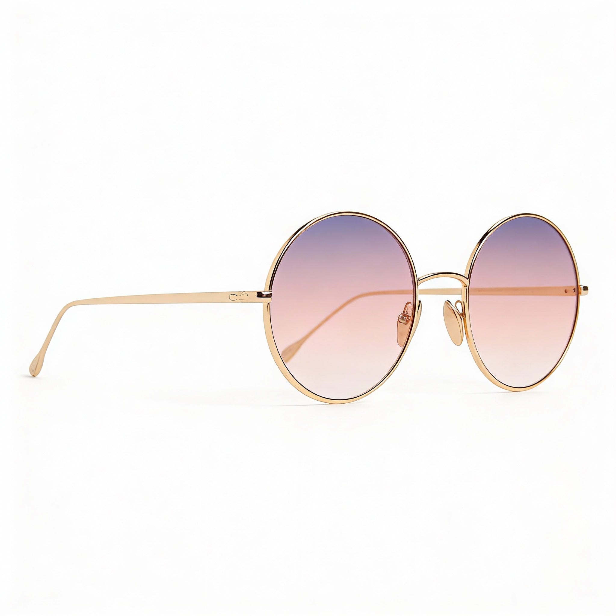 Isabel Marant Casual Women's Rose Gold Round Oval Stainless Steel UV Protection Sunglasses 54mm, Photo 3
