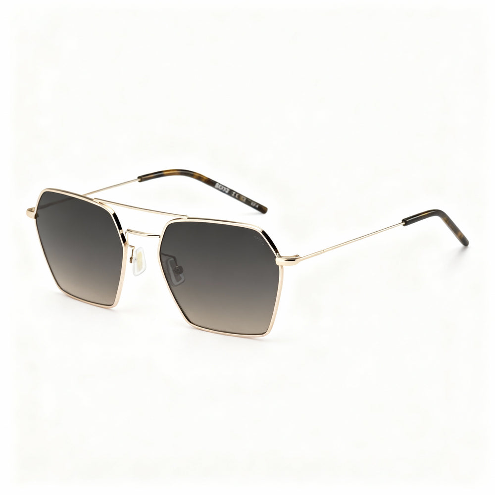 Gafas de sol Hugo Boss BOSS 1533/S Minimalist para mujer, de acero inoxidable, no polarizadas, en oro rosa, 54-18-140 mm