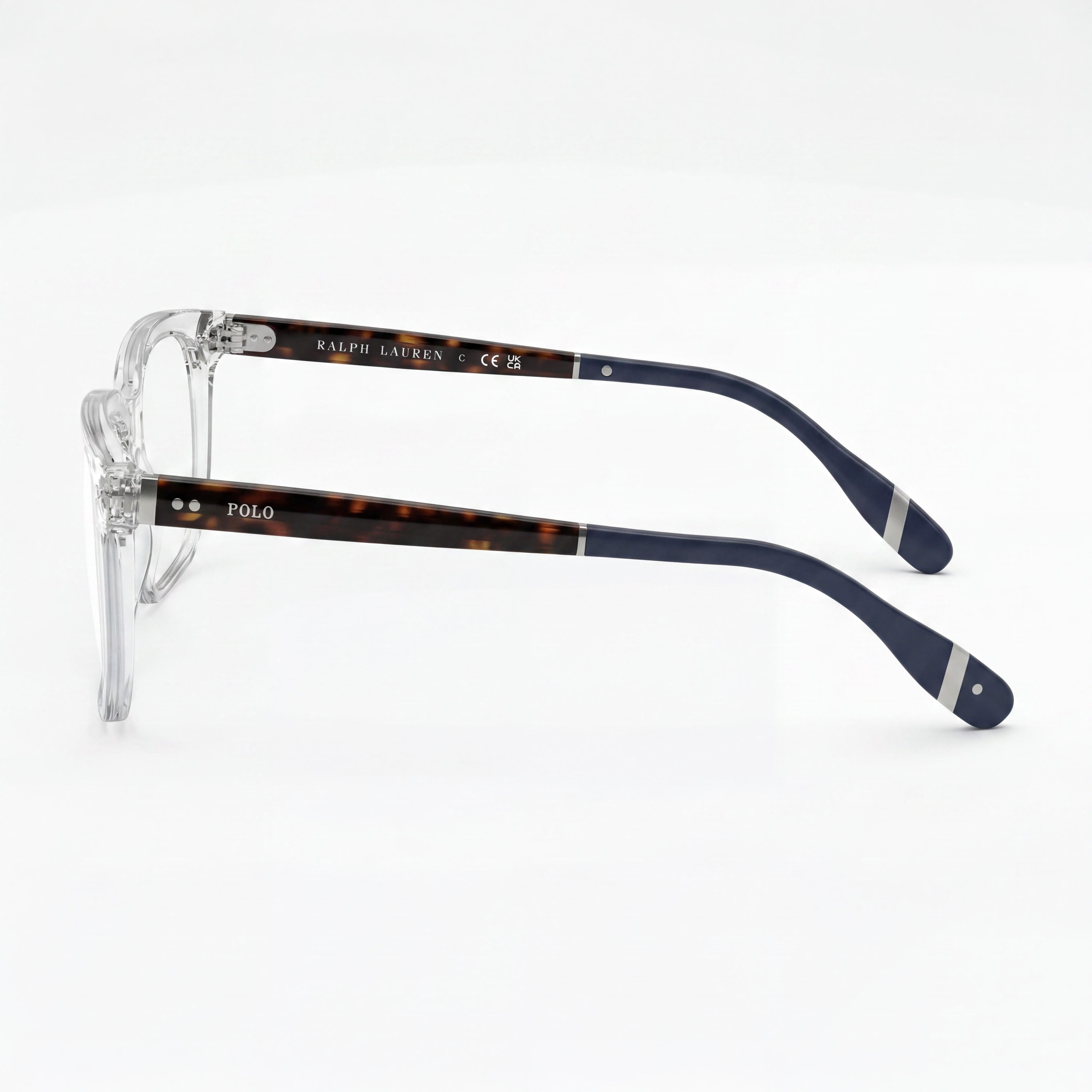 POLO RALPH LAUREN Ph2269 Gafas de acetato brillante con cristales y lentes de demostración para mujer 55mm, Photo 3