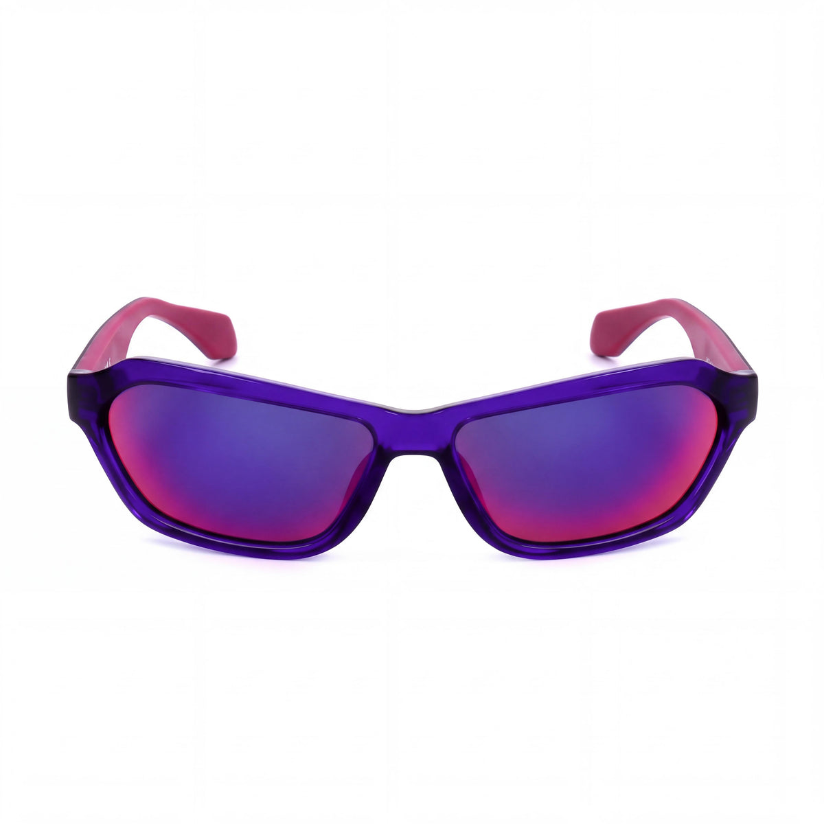 Gafas de Sol Clásicas Unisex adidas Originals con Protección UV, Montura Plástica Violeta, Cristales Espejo Burdeos, 58mm, Photo 2