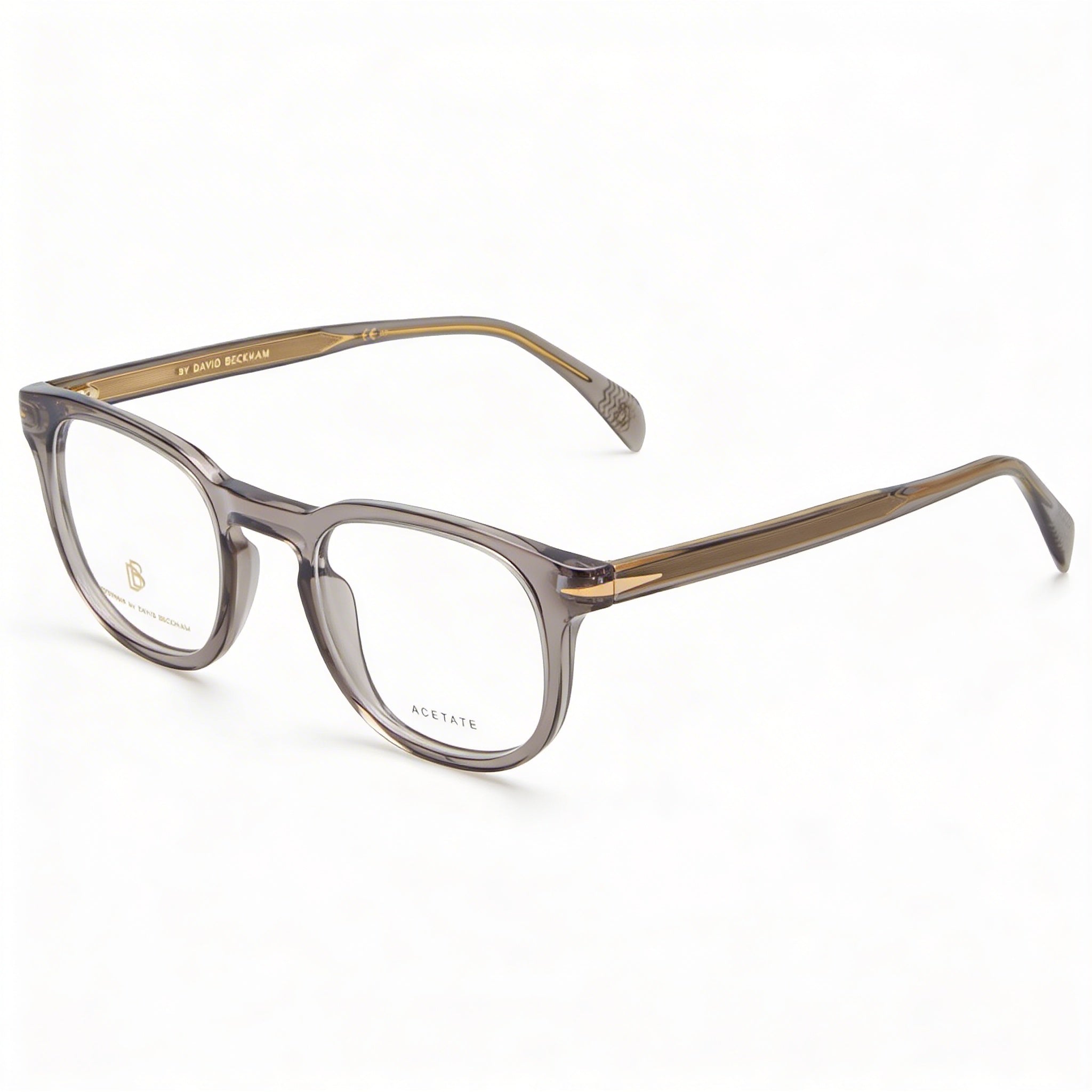 David Beckham Db 1072 Men's Grey Plastic Optical Eyeglasses Frame with 50mm Lens, 22mm Bridge, 145mm Temple, Photo 1