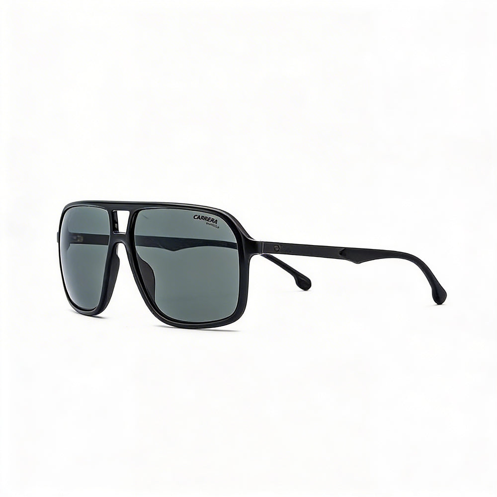 Gafas de Sol Clásicas Carrera para Hombre con Protección UV, Montura de Plástico Gris y Cristales de Acetato Grises no Polarizados