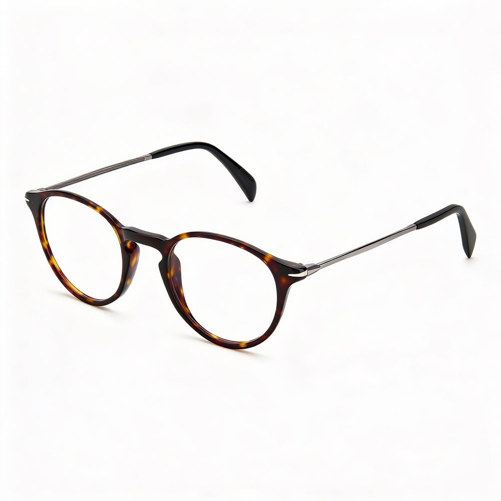 Gafas unisex David Beckham DB 1049 con montura de plástico en color Havana y lentes Havana, ancho de lente de 48 mm