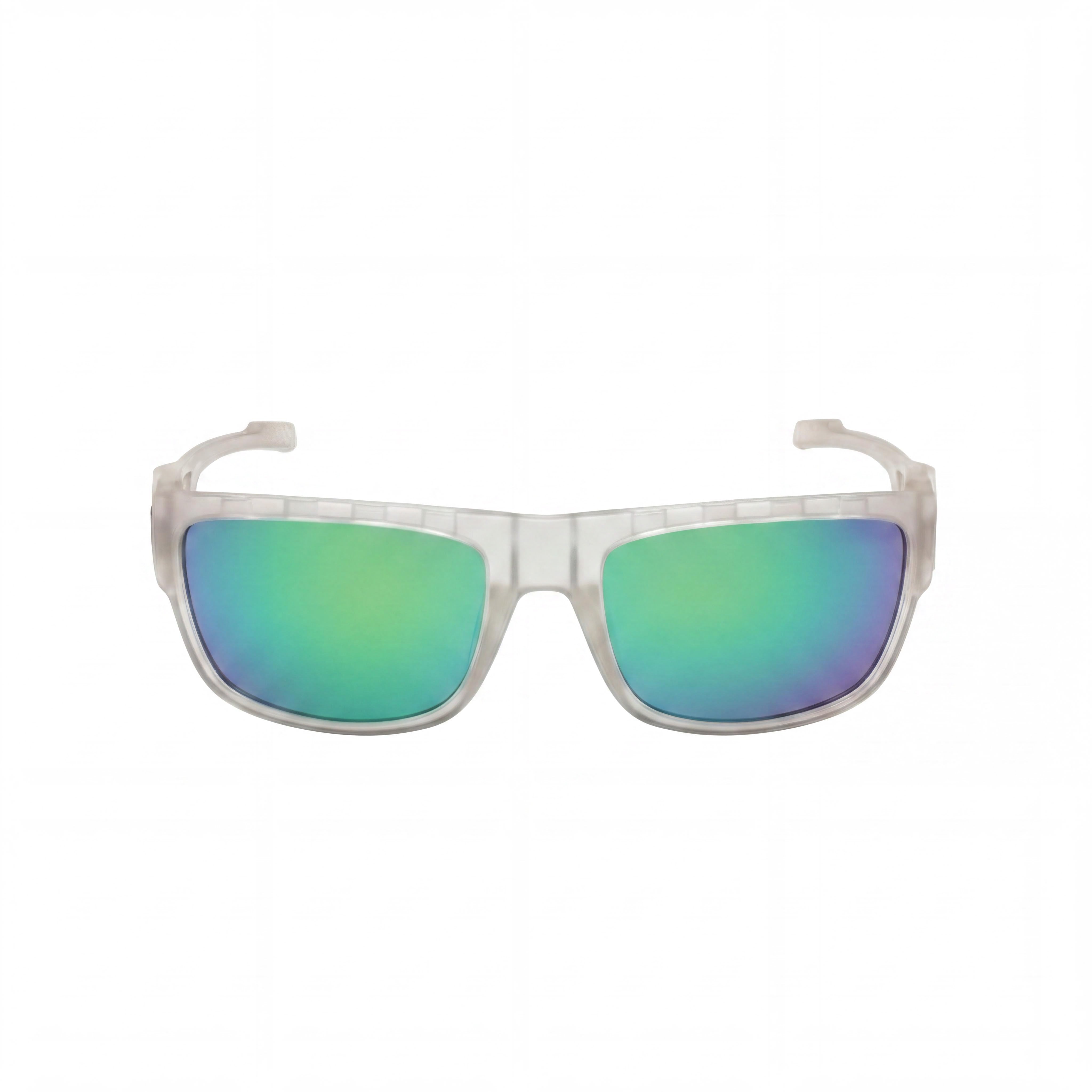 adidas Gafas de sol de plástico 100% UV para hombre, armazón de cristal, lente de espejo verde, 60 mm, Photo 2
