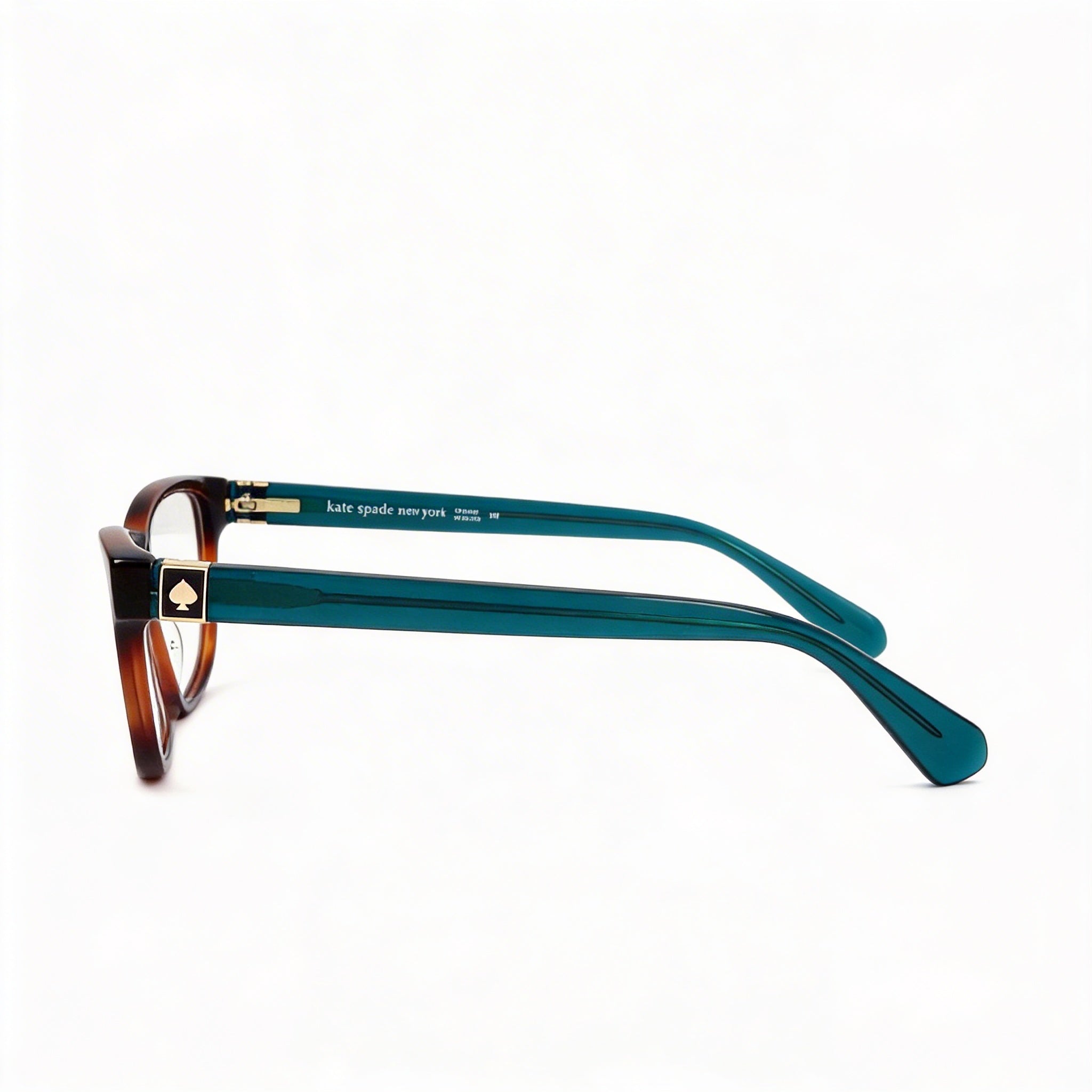 Gafas modernas para mujer Kate Spade New York con montura de acetato en color habana y 50 mm de ancho de lente, Photo 2