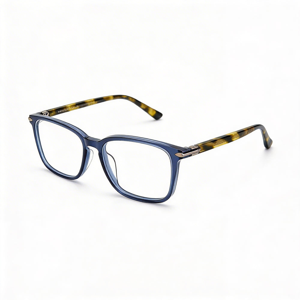 Rag & Bone RNB7016 Montura Óptica Negra para Hombre, Lista para Prescripción, con Lentes de Demostración de Plástico, Ancho de Lente de 53 mm