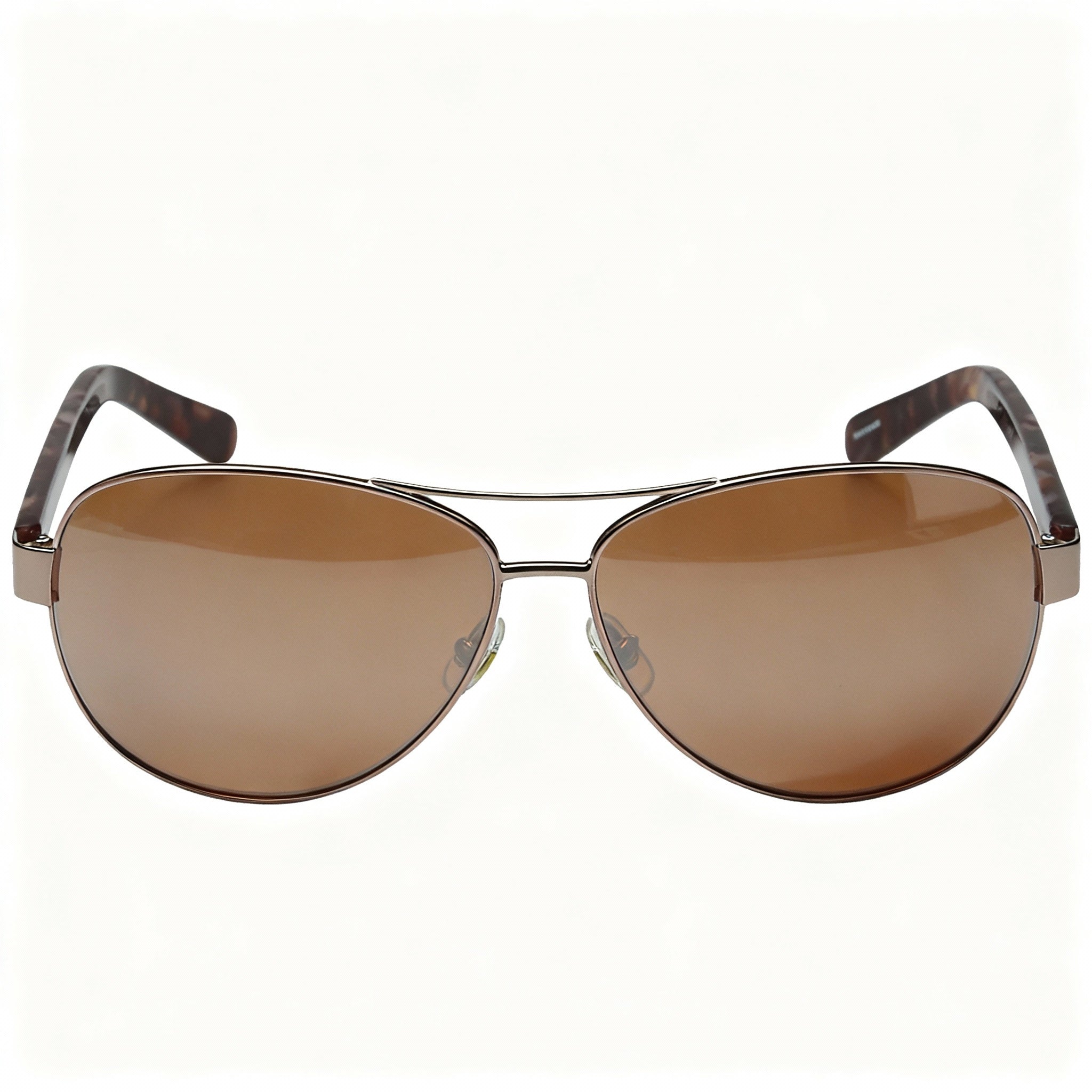 kate spade new york Dalia 2 Women's Stainless Steel Aviator Sunglasses, Rose Gold & Brown Rose Mirror, Brown Lens, 58-12-135, Photo 3