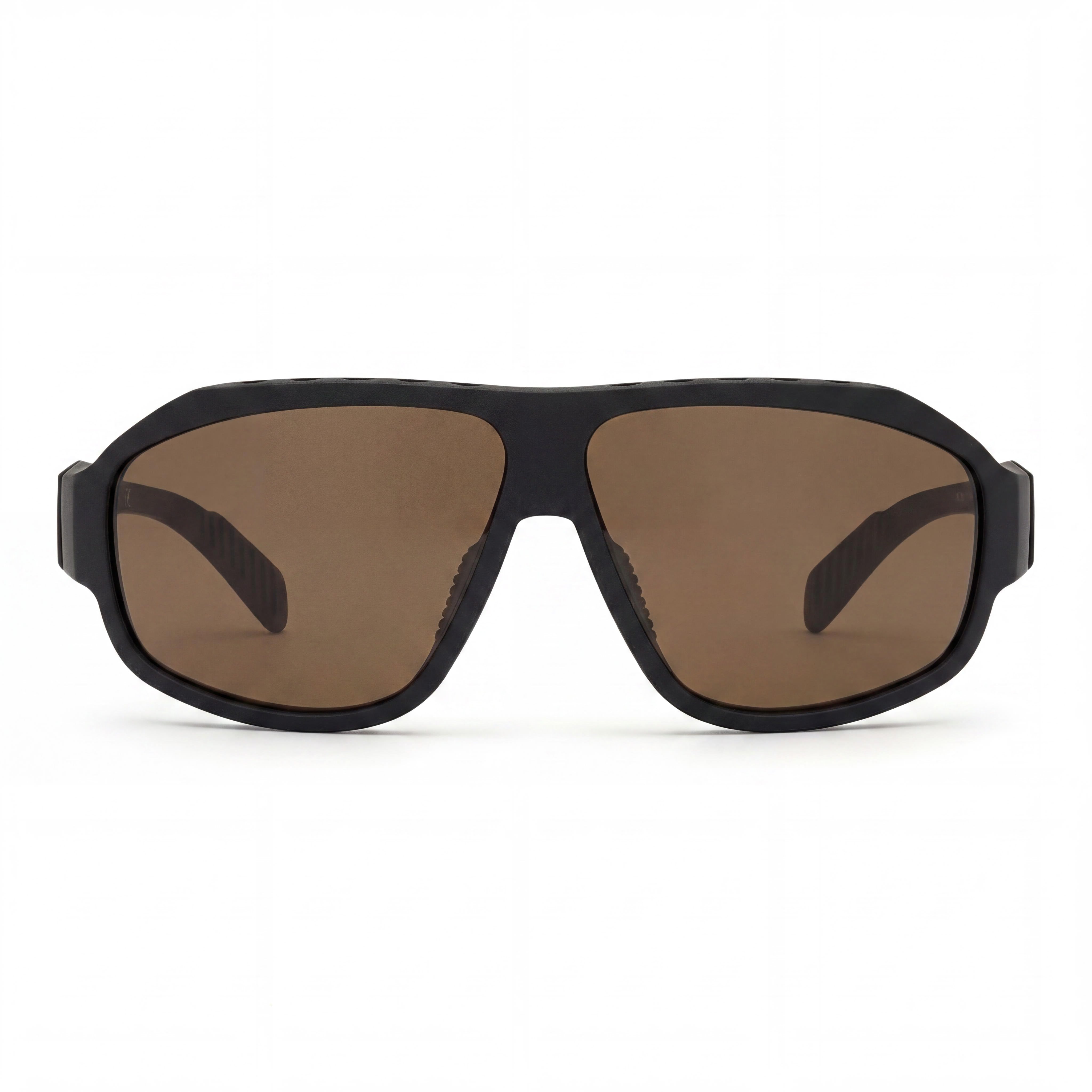 Gafas de sol deportivas unisex adidas Contemporary de plástico negro mate y marrón, polarizadas y con protección UV, 62 mm, Photo 2