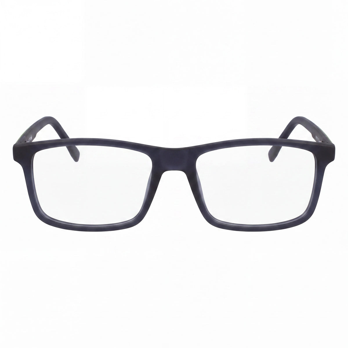 Lacoste Casual Unisex Ophthalmic Eyeglasses with Transparent Plastic Lenses, Matte Dark Grey Frame 54mm, Photo 2