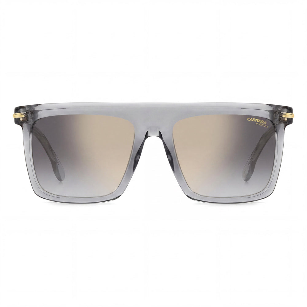 Carrera CARRERA 359/S Gafas de Sol de Acetato Gris para Mujer con Cristales Grises Degradados con Efecto Espejo Dorado 56mm