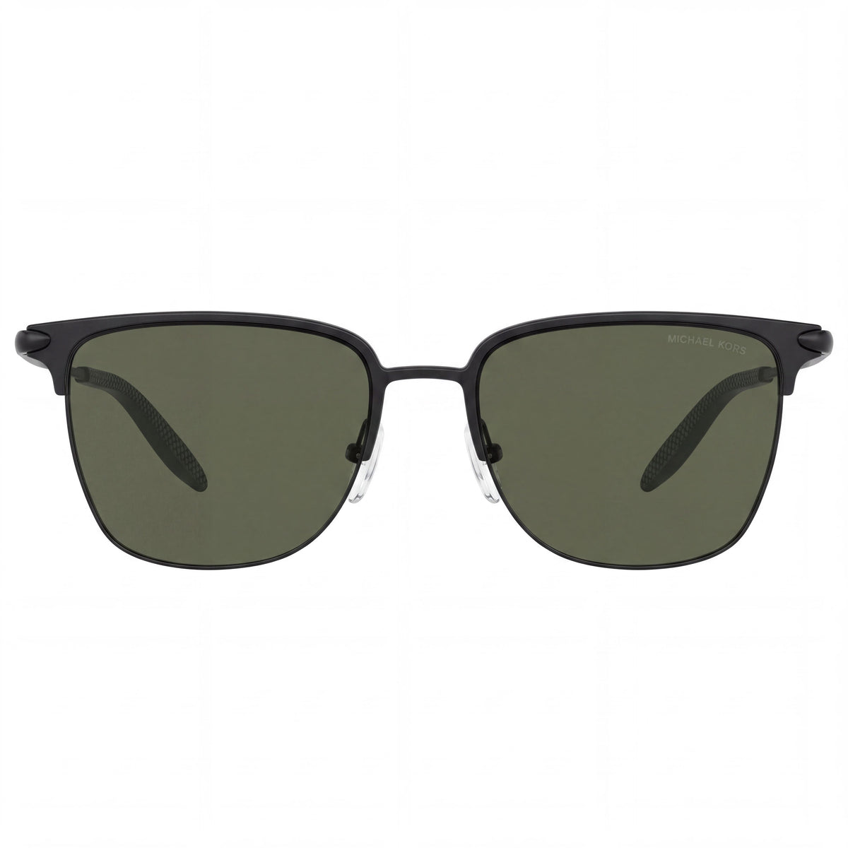 Michael Kors 1060 Unisex Square Matte Black Metal Frame Sunglasses with Purple UV Lenses 54mm, Photo 2