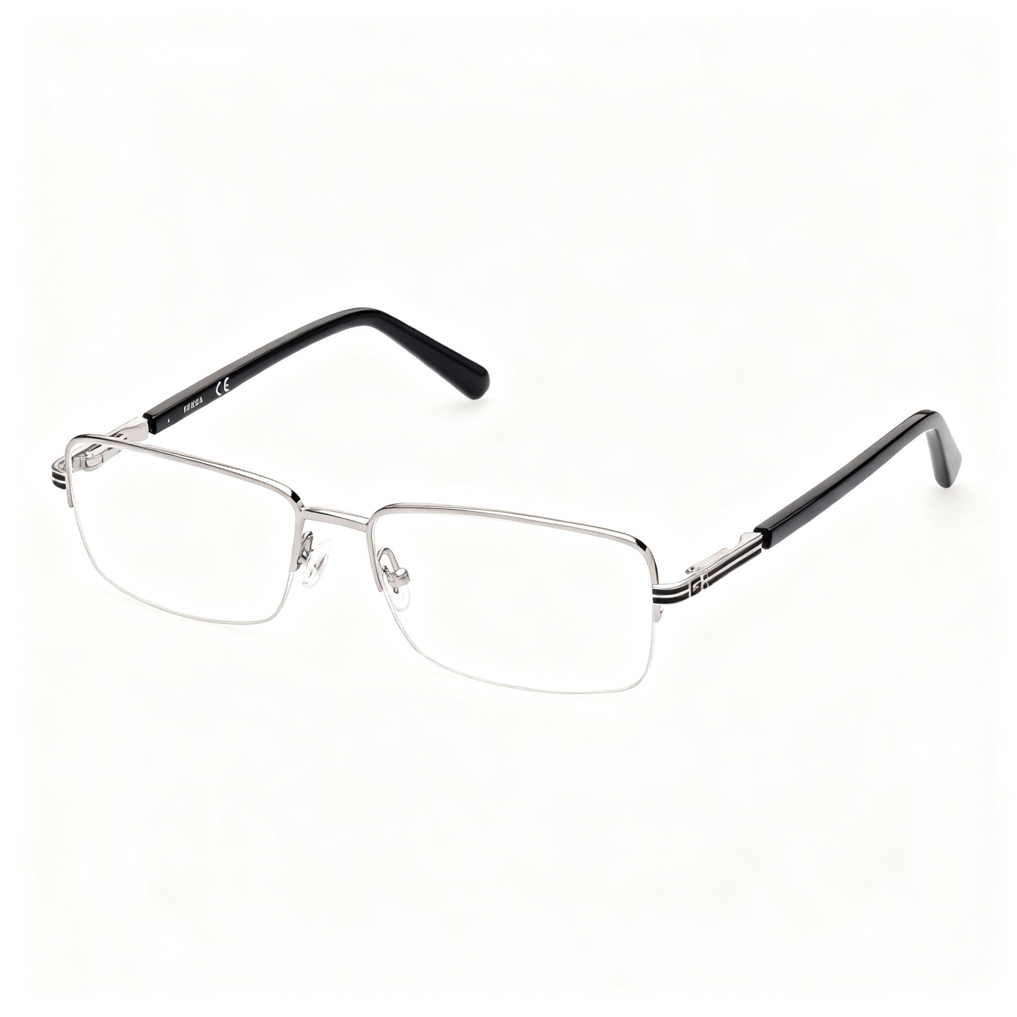 GUESS GU50044 Women's Nickel Tin Light Shiny Metal Eyeglasses 55-17-145, Photo 3