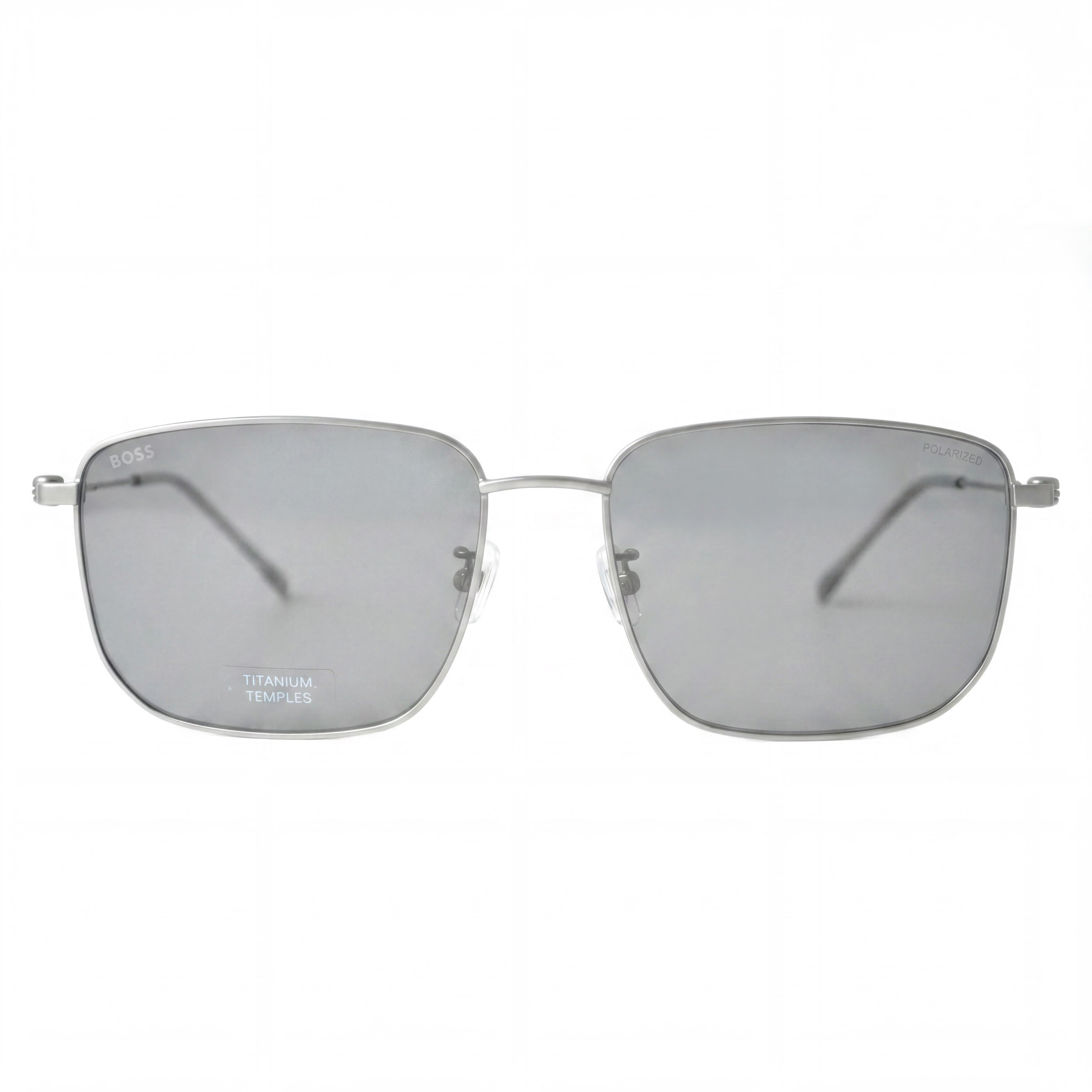 Gafas de sol Hugo Boss Tech & Innovation para hombre, de acero inoxidable, color gris rutenio oscuro mate, polarizadas, 58 mm, Photo 2