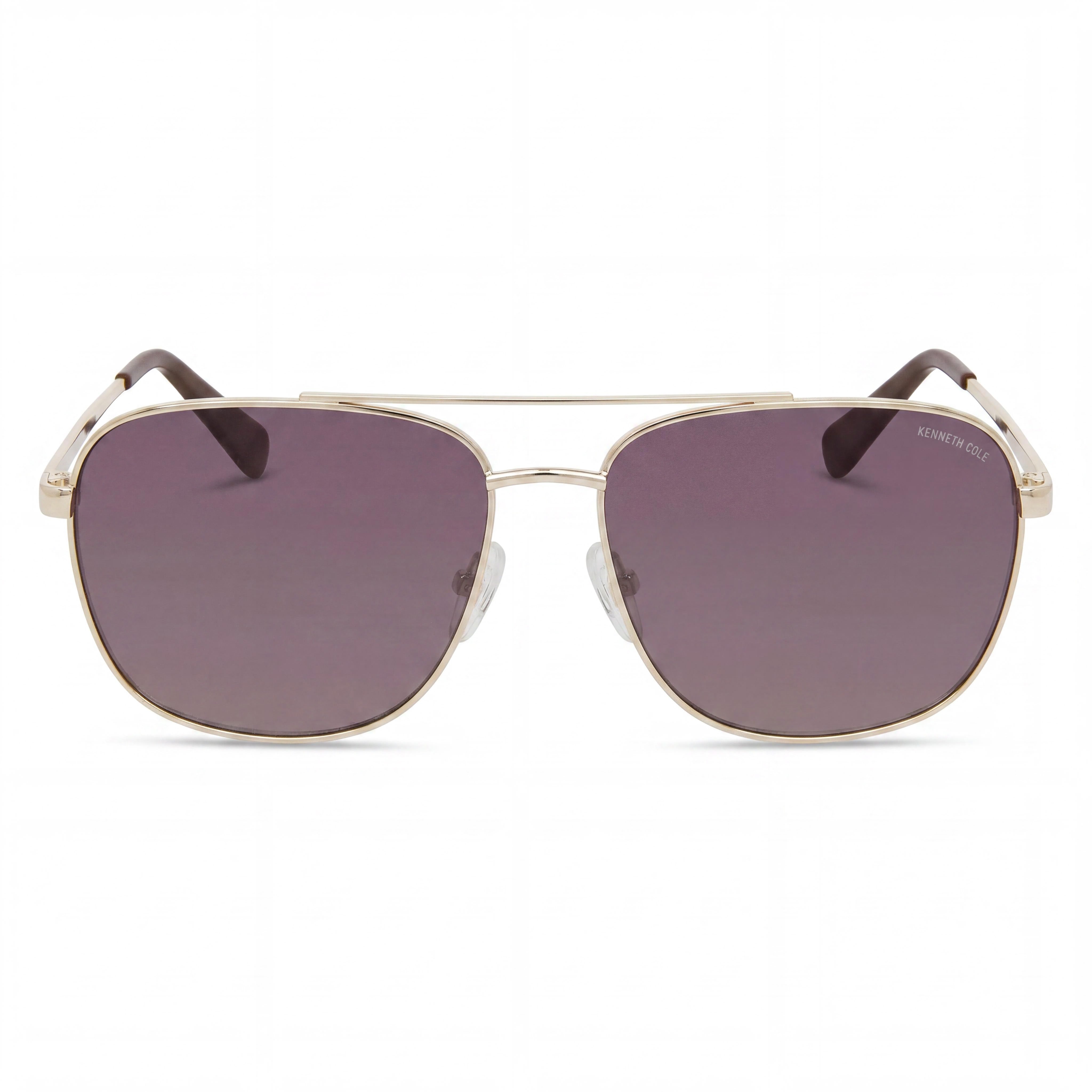 Gafas de sol Kenneth Cole New York Kc5932f de metal para mujer, montura marrón con degradado dorado, lentes marrones con degradado, 59 mm, Photo 2