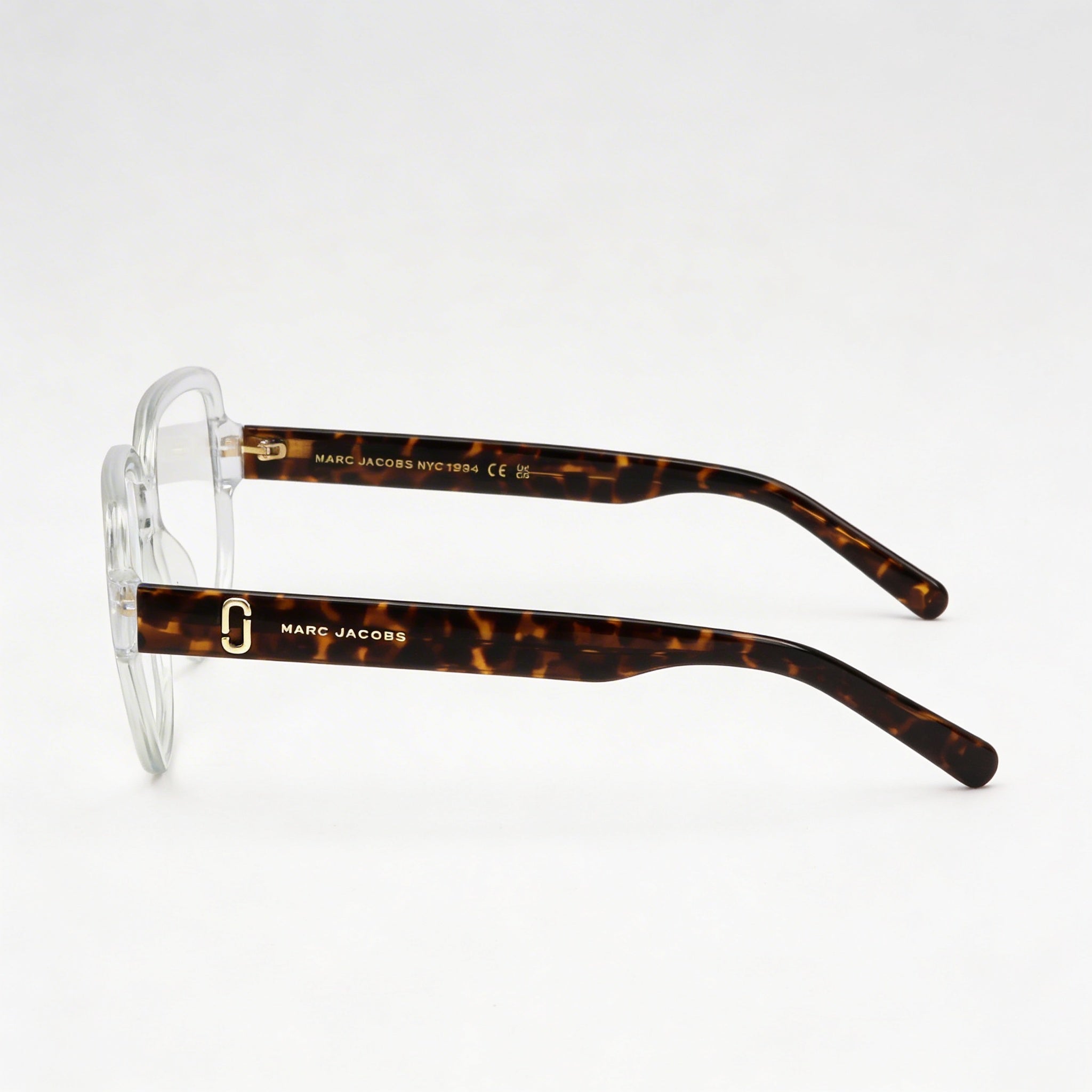 Marc Jacobs Casual Women's Optical Eyeglasses Frame, Crystal Havana, Cellulose Propionate, 55-16-145mm, Photo 3
