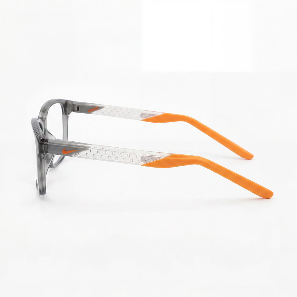 Nike Classic Unisex Smoke Grey Acetate Frame Eyeglasses, 53mm Lens Width, 18mm Bridge, 145mm Temple