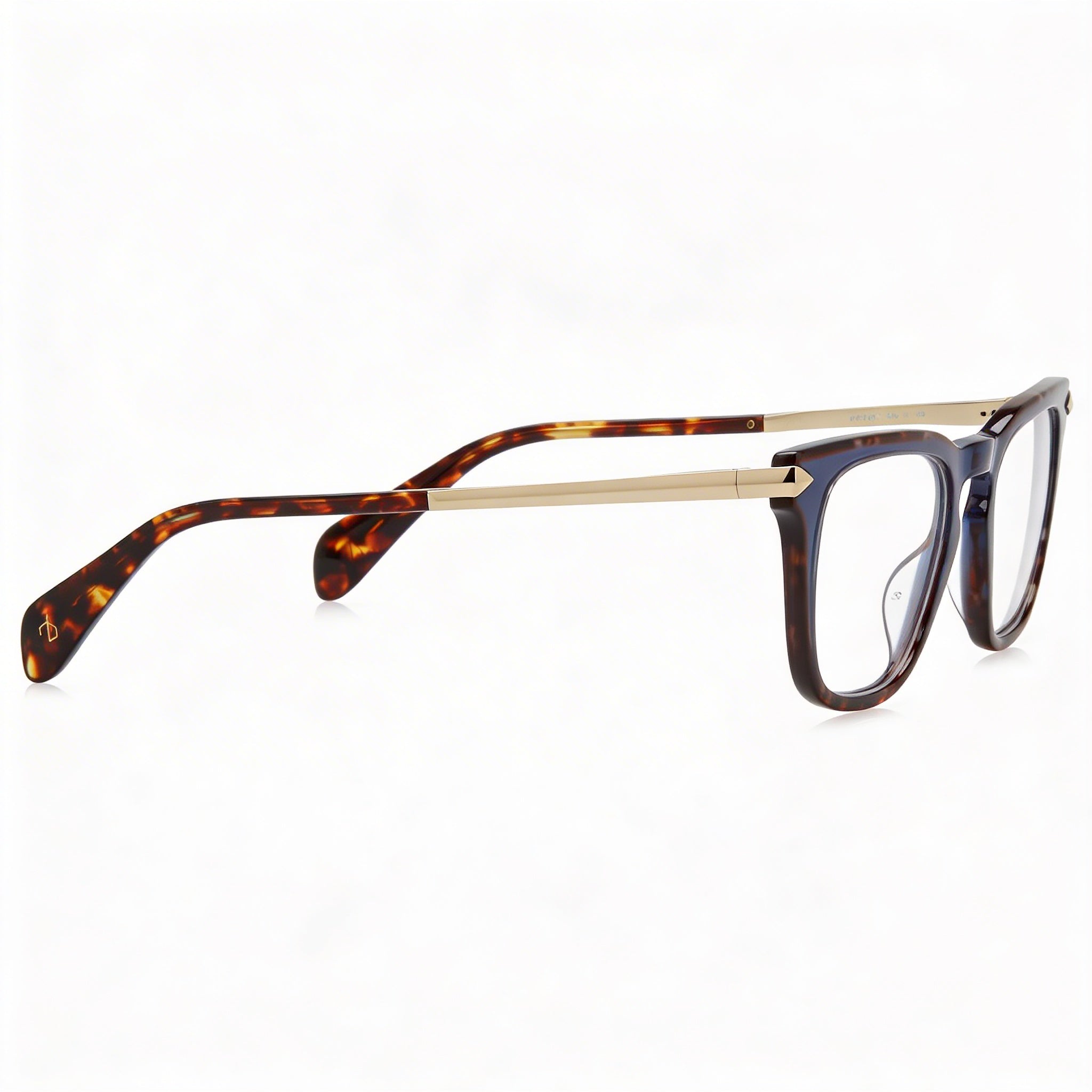 rag & bone Modern Unisex Sunglasses featuring a Blue Havana Acetate Frame and Polycarbonate Lenses 48mm, Photo 3