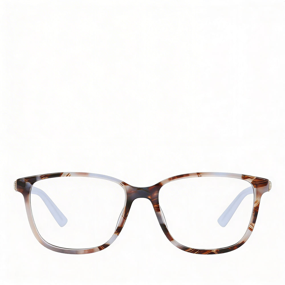 Cole Haan Men's Ch5043 Brown Tortoise Metal Frame Eyewear with Clear Lenses (53-16-135)