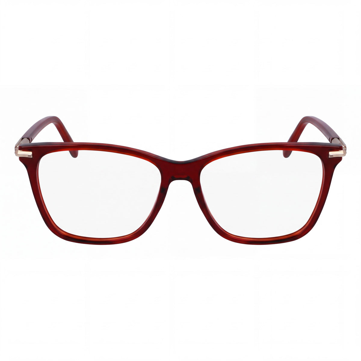 Ferragamo Sf3013 Gafas para mujer, montura de acetato transparente rojo, lente de 53 mm, puente de 15 mm, patilla de 140 mm, Photo 2