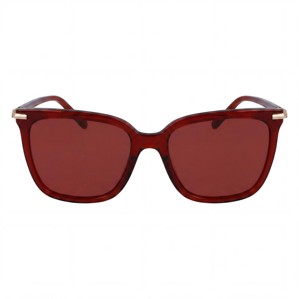Ferragamo Sf2037s Men's Transparent Red Acetate UV 400 Sunglasses 56mm