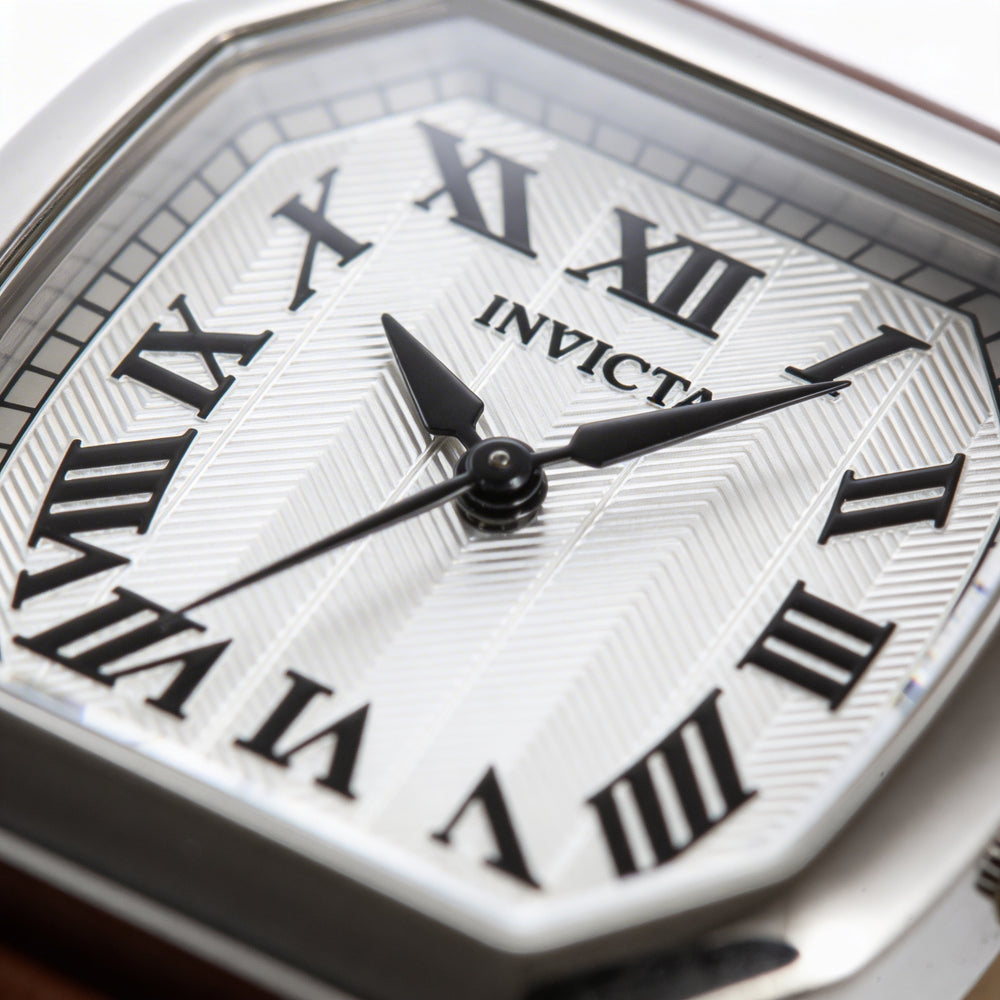 Reloj de cuarzo Invicta Wildflower 48962 para mujer, correa de piel, caja de acero inoxidable, 27 mm