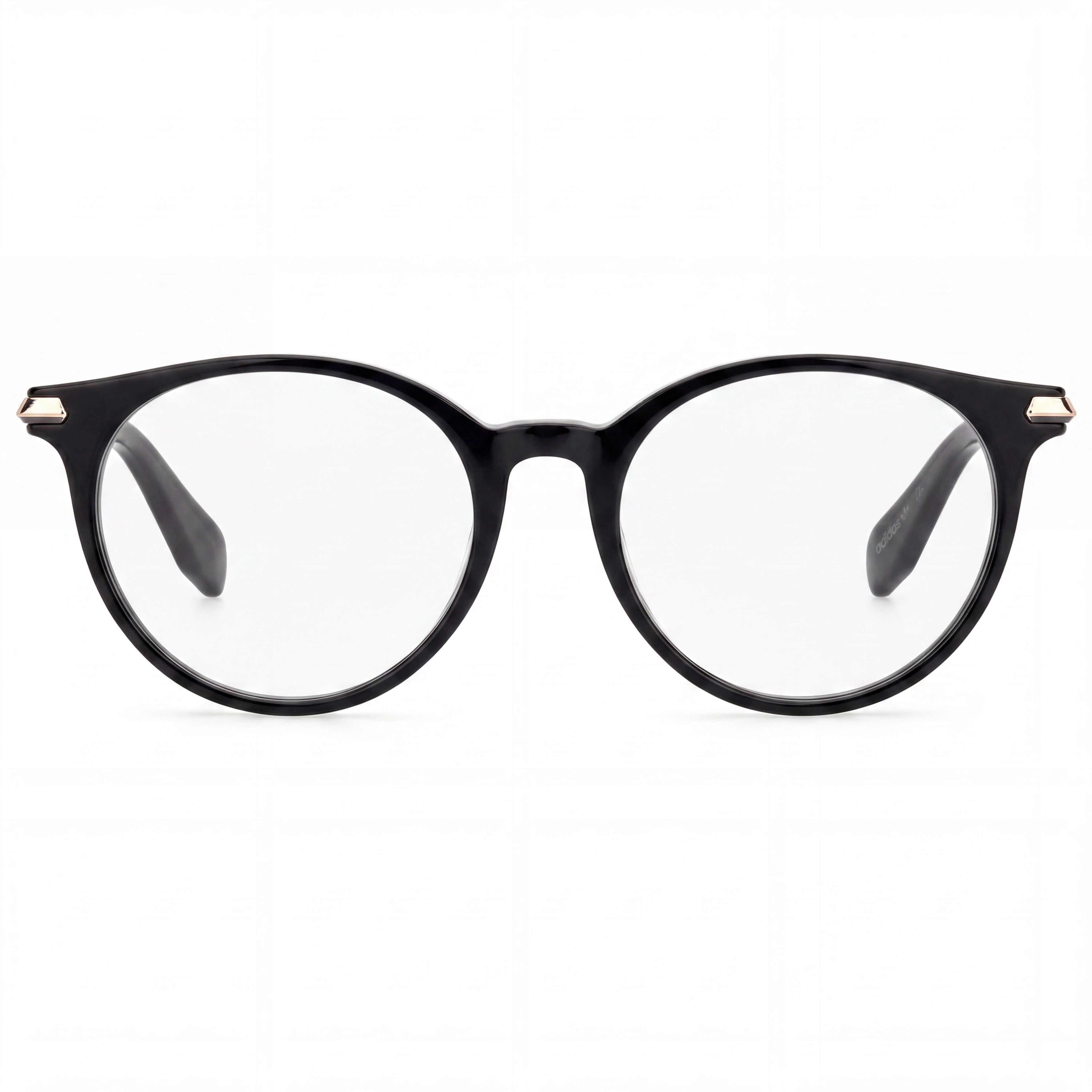Gafas Adidas OR5073 para hombre, montura de plástico ligera, color negro brillante y negro mate, lentes transparentes, 51 mm, Photo 2