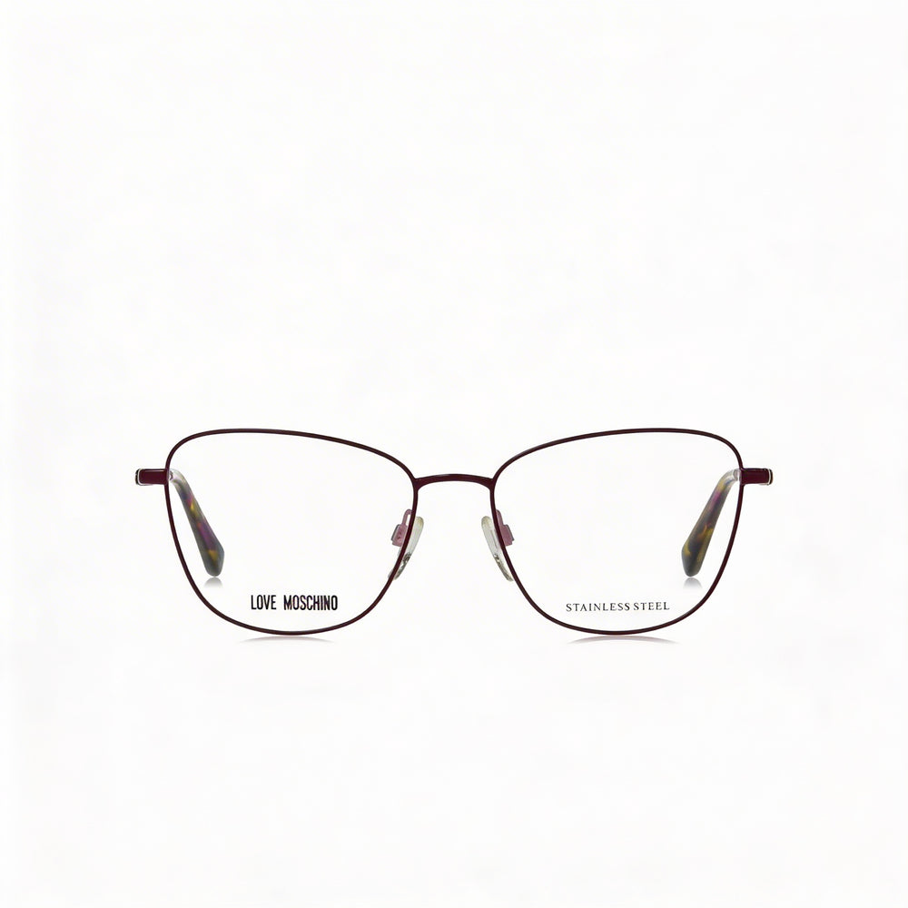 Gafas de sol Love Moschino 3D Heart LMMOL5528 para mujer, de acero inoxidable y color cereza, con protección UV, talla 52-16-140