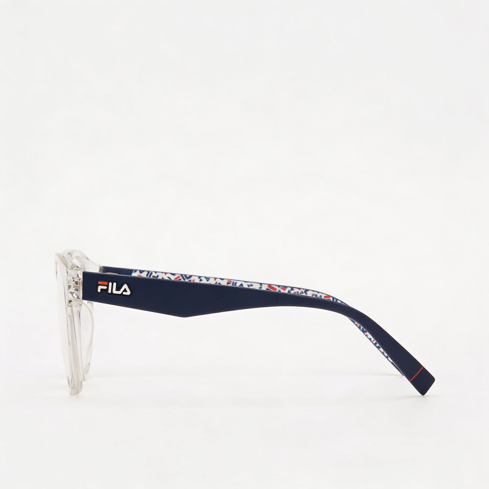 Fila Classic Women's Full Rim Square Optical Eyeglasses featuring Crystal Acetate Frame, 50mm