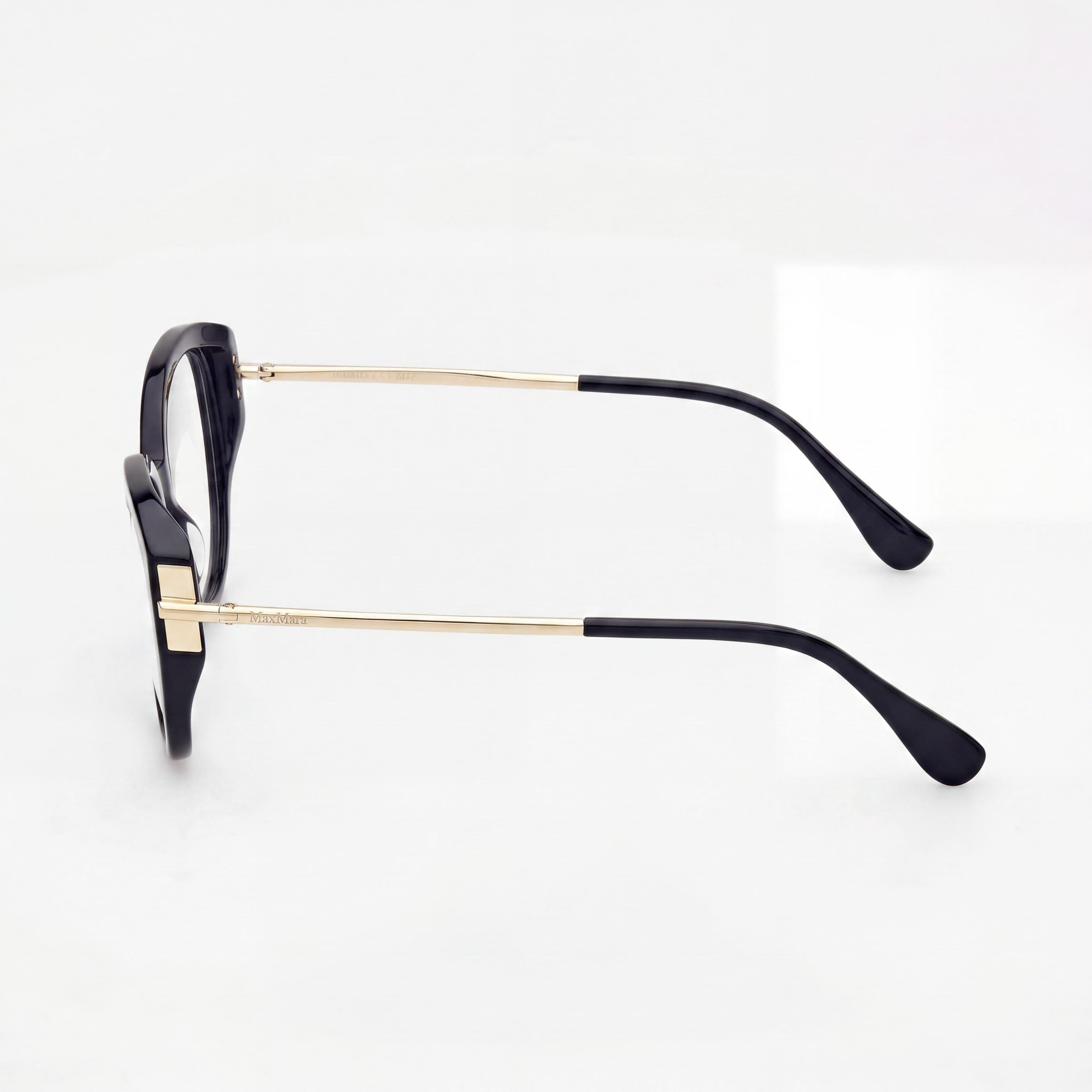 MaxMara Mm5116 Men's Plastic Glasses Bright Blue, Bright Pale Gold with Shiny Blue Lenses 52mm, Photo 2