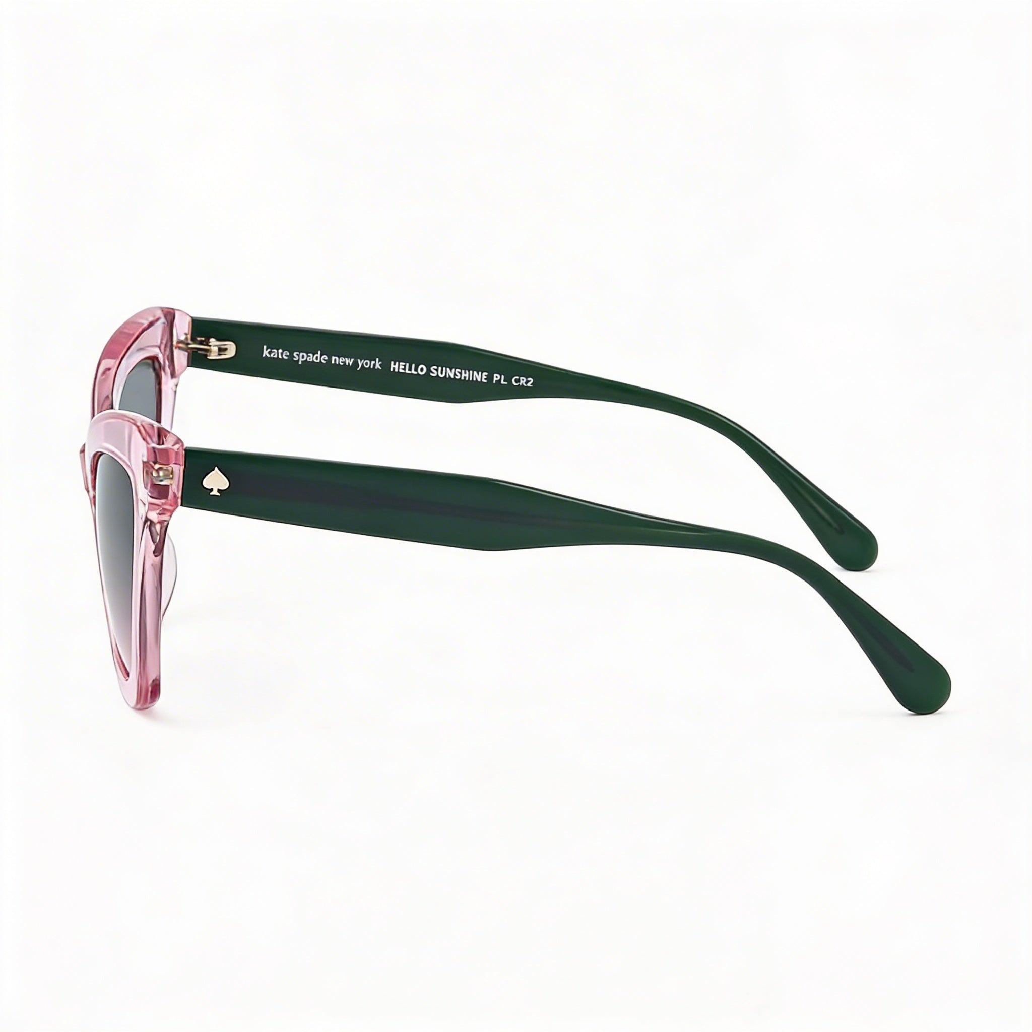 kate spade new york Sustainable Women's ECO ACETATE Pink Sunglasses with UV Protection, Green Pink Lenses, 54mm, Photo 3