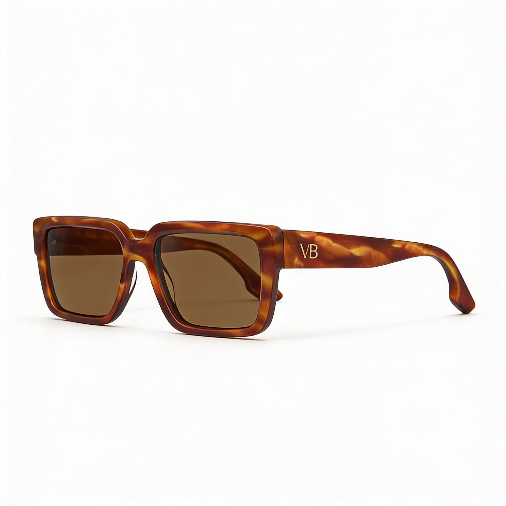 Victoria Beckham Modern Women's Acetate Striped Blonde Havana UV Protection Sunglasses 54mm, Photo 2