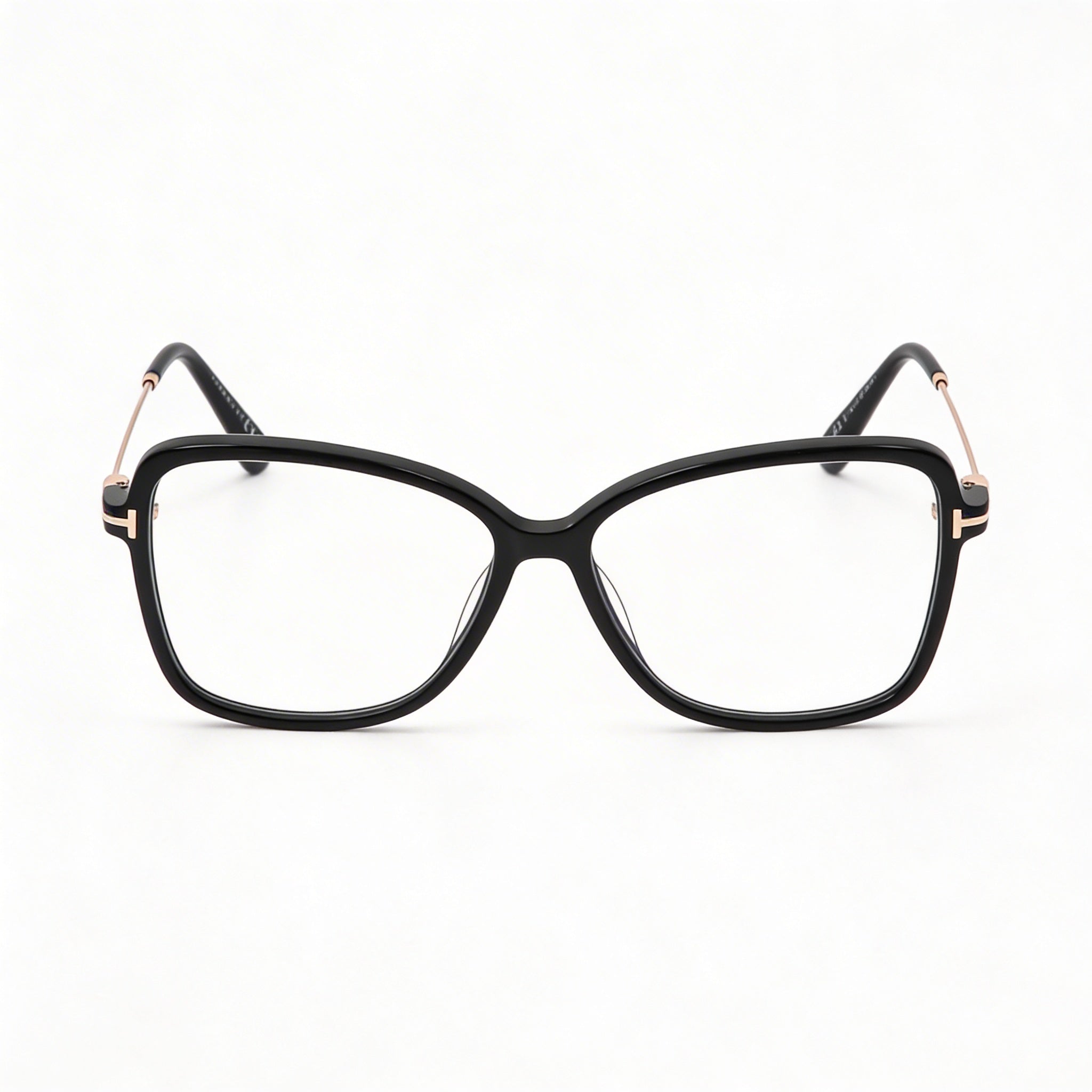 Tom Ford Classic Unisex Eyewear, Shiny Black Frame, Black Lenses, Bridge 13mm, Temple 140mm, Photo 3