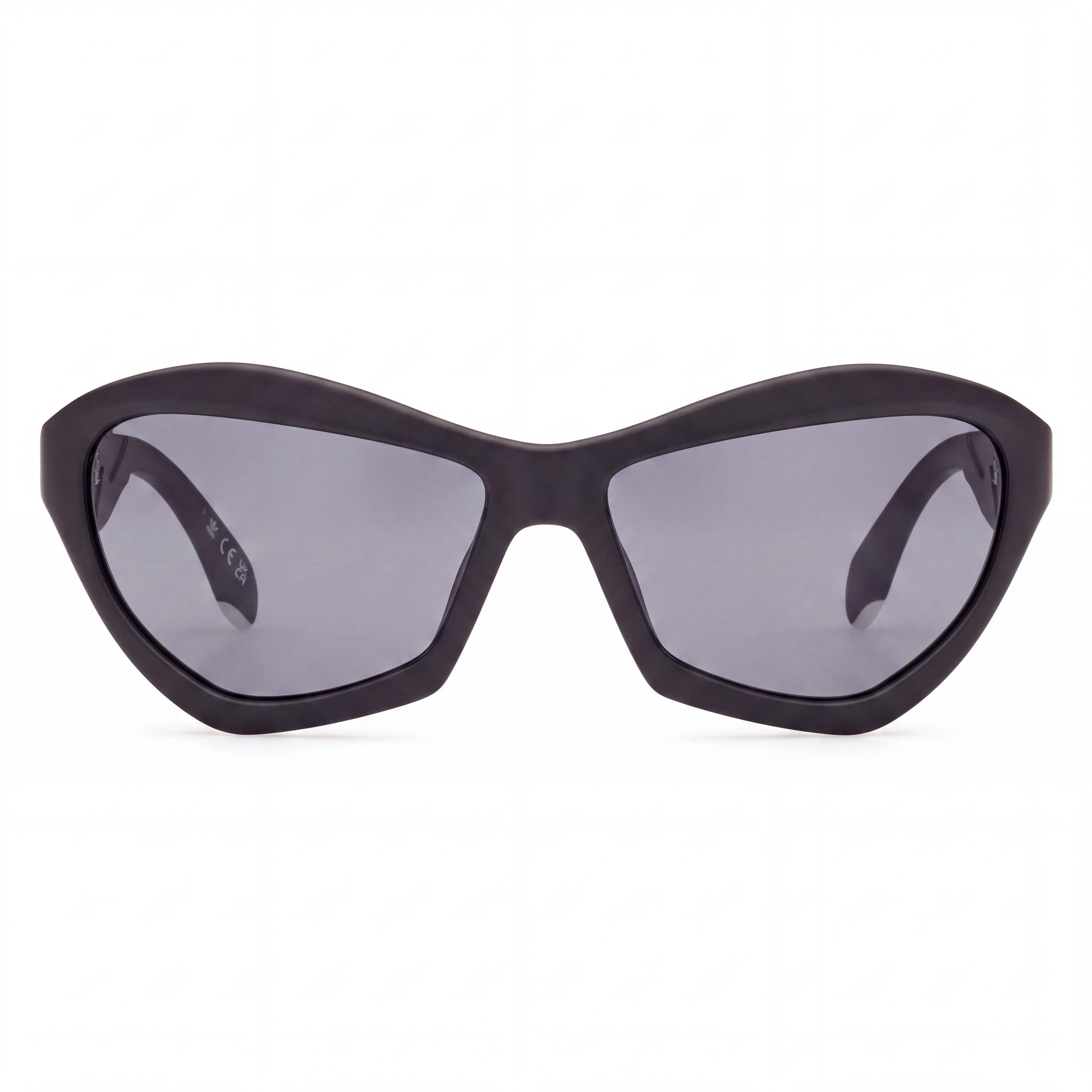 adidas Originals OR0095 Unisex Sunglasses with INJECTED Matte Black Frame, Smoke Lenses, UV Protected 59mm, Photo 2