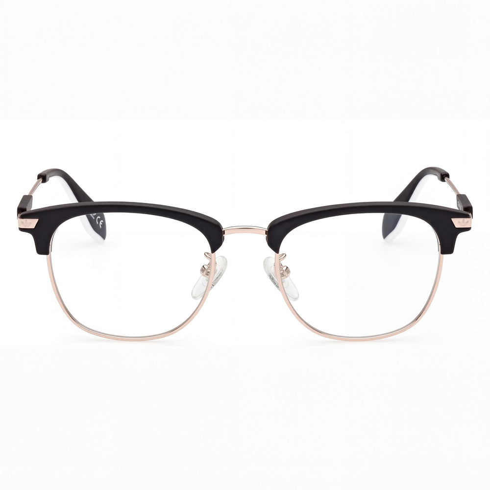 Adidas Originals Casual Men's Black Metal Optical Frames for Prescription Lenses - 49mm Lens Width