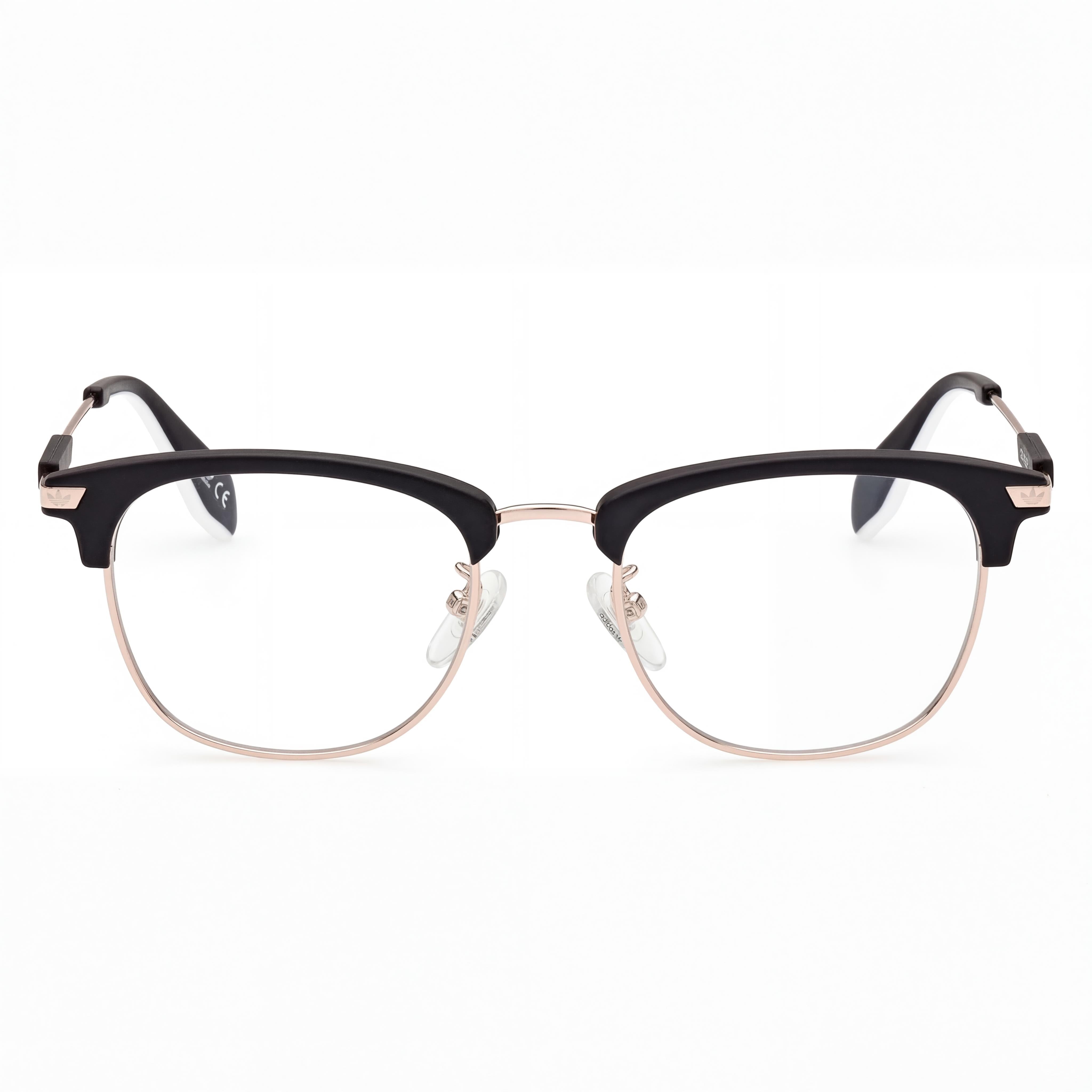 Monturas ópticas Adidas Originals Casual para hombre, de metal negro, con lentes graduadas (ancho de lente de 49 mm), Photo 2
