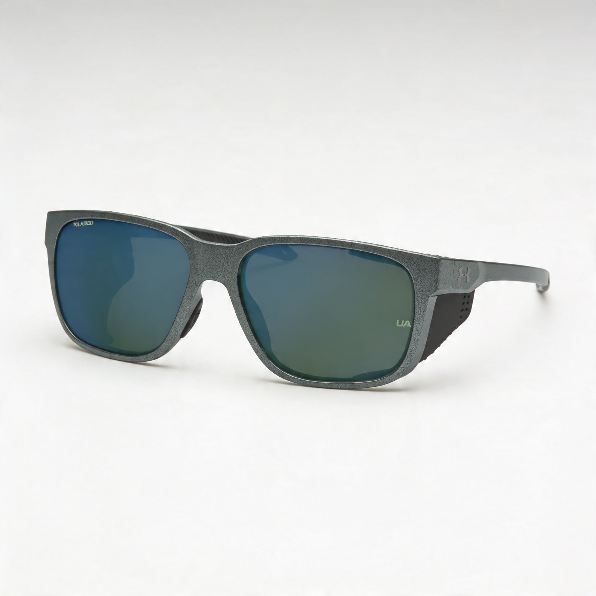 Under Armour Comtemporary Men's Polarized UV Protection Sunglasses, Metalized Grey Green, 58mm, Photo 3