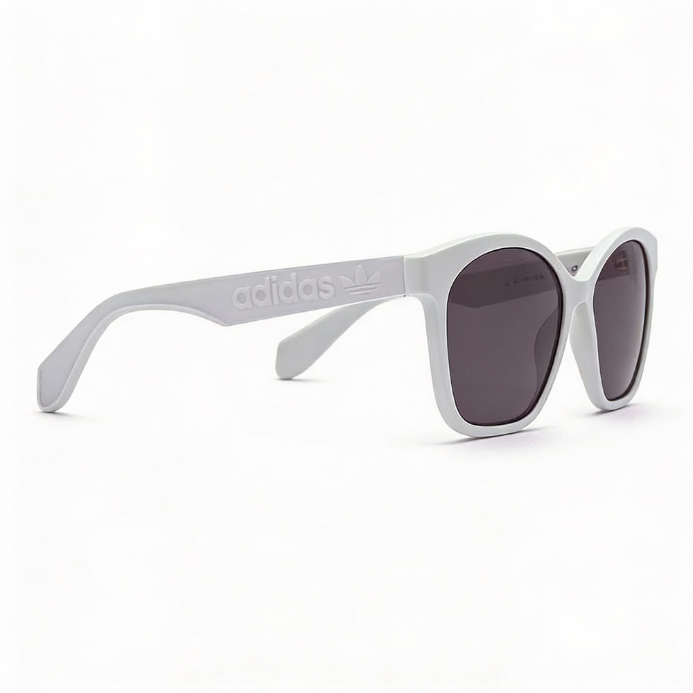 adidas Originals Modern Women's White INJECTED Frame Smoke Mirror Lenses 100% UV Protection Sunglasses 57mm Lens Width