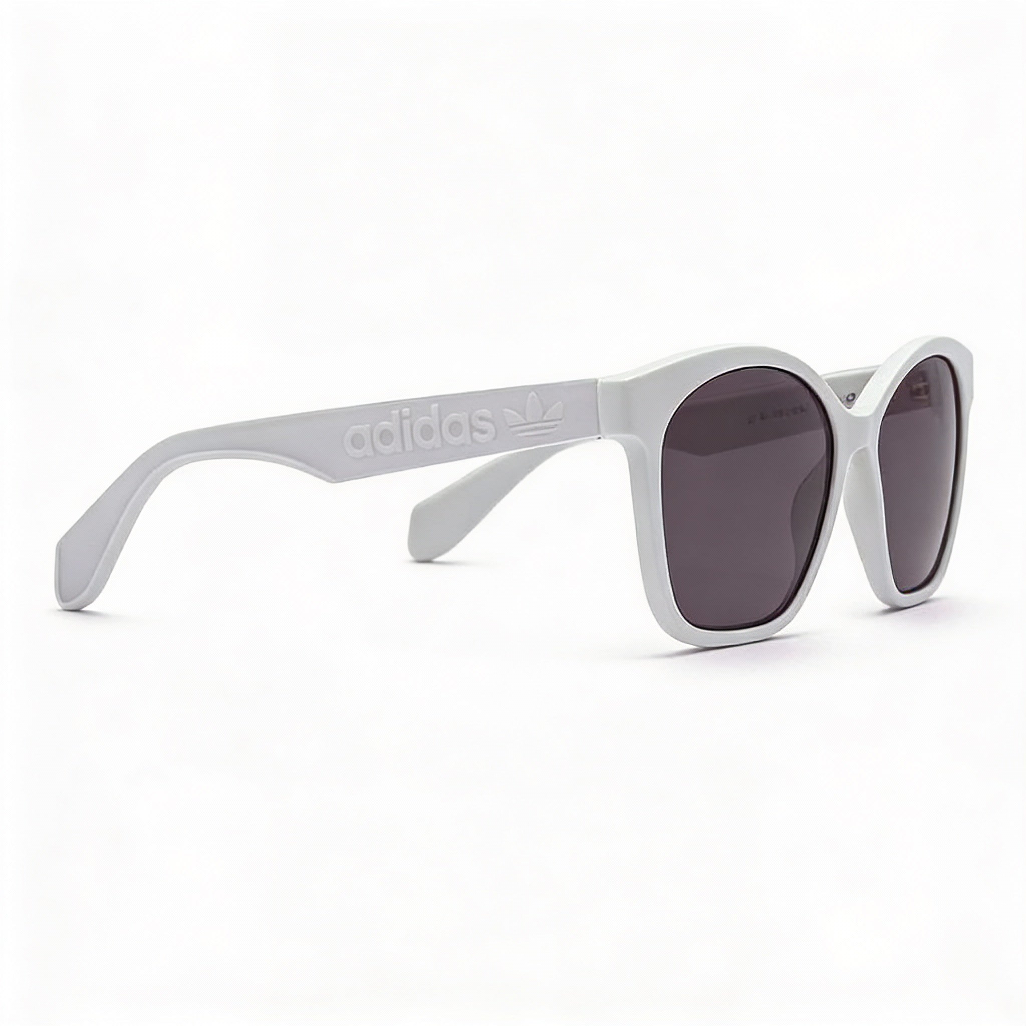 Gafas de sol adidas Originals Modern para mujer, montura inyectada blanca, lentes de espejo ahumadas, protección UV 100 %, ancho de lente de 57 mm, Photo 3