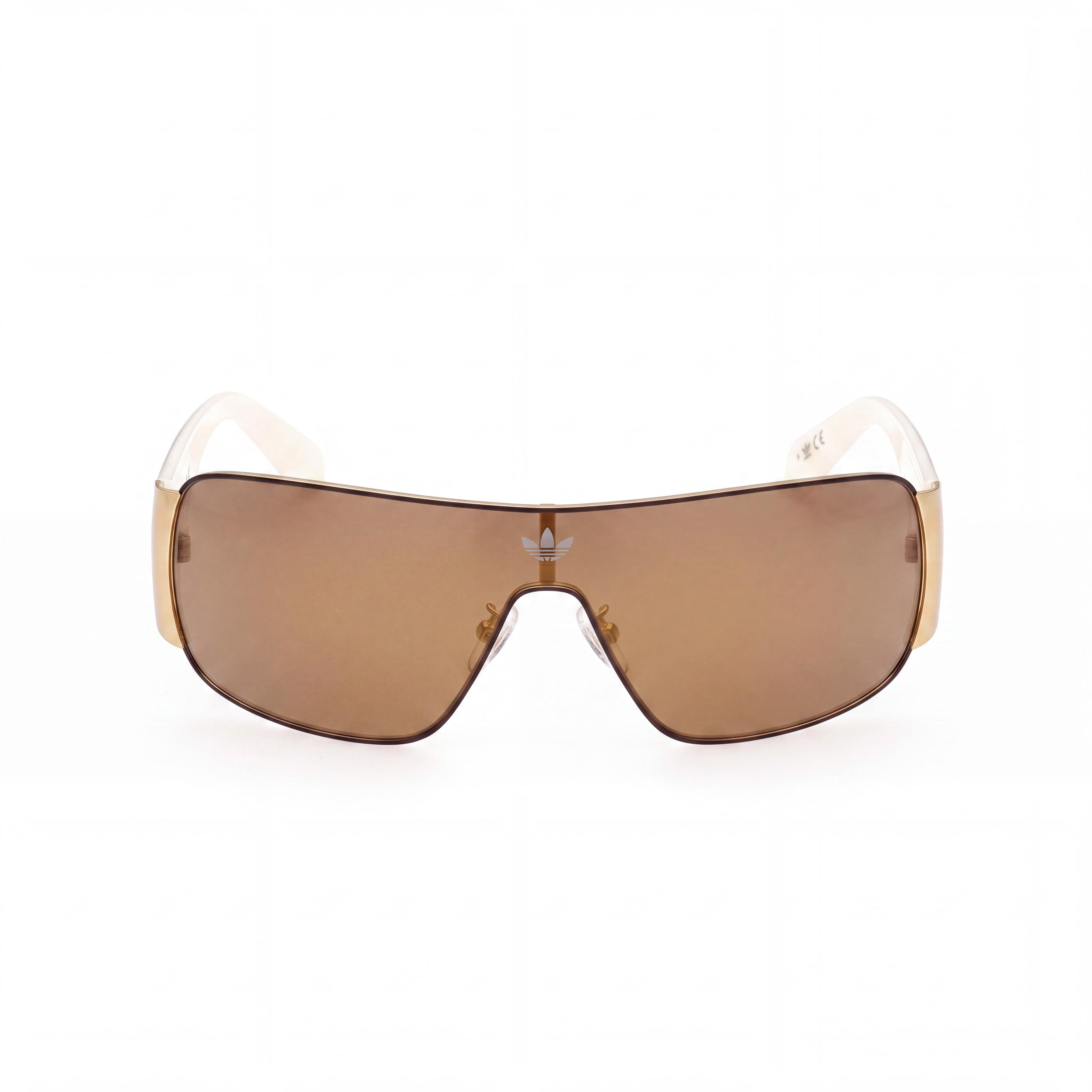 adidas OR0058 Men's Modern Metal Frame Sunglasses in Matte Deep Gold with Brown Mirror Lenses, UV Protected, Photo 2