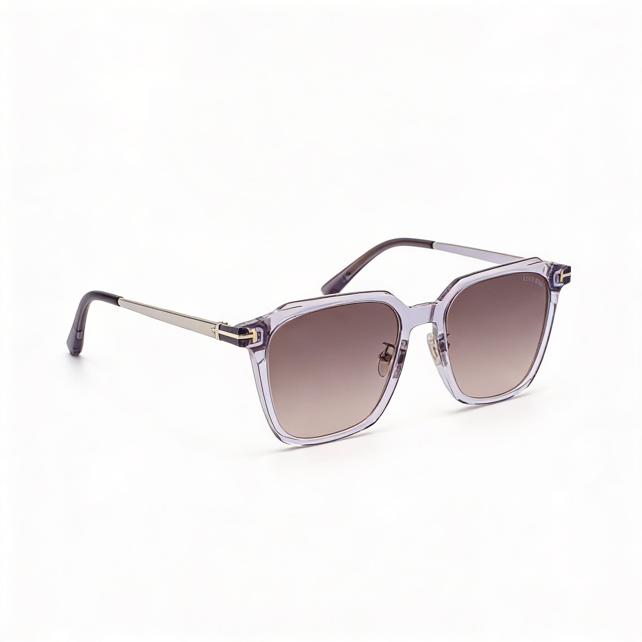 Tom Ford Classic Unisex Sunglasses with Transparent Grey Plastic Frame, Grey Lenses, 100% UV Protection 54mm, Photo 3