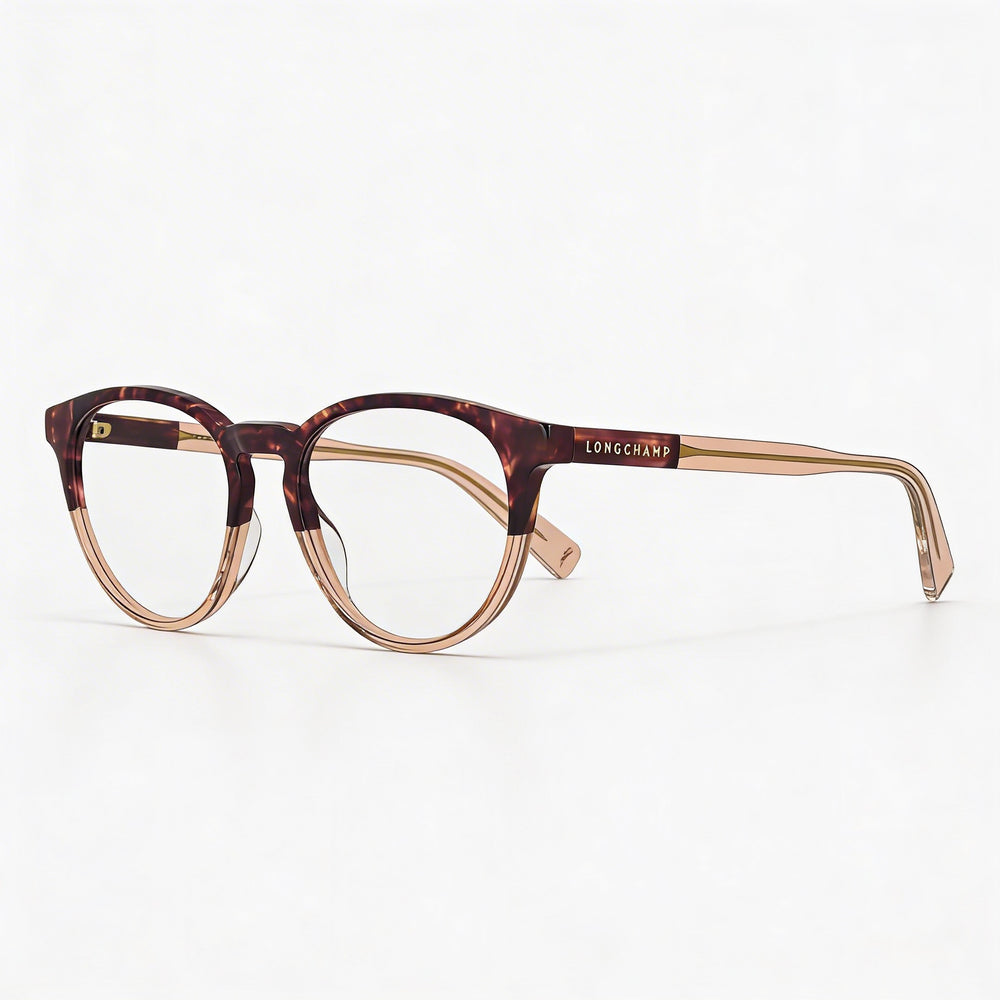 Longchamp Lo2752 Women's Optical Frame in Textured Red/Rose, featuring 49mm Lens, 17mm Bridge, 140mm Temple