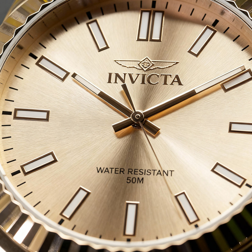 Reloj unisex Invicta Specialty 47493 con correa, esfera en oro rosa, acero inoxidable, 43 mm